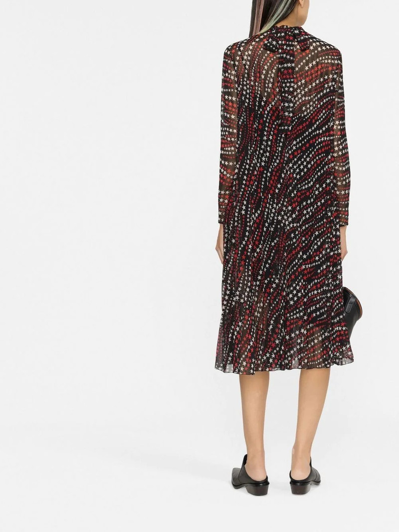 star print pleated dress 4