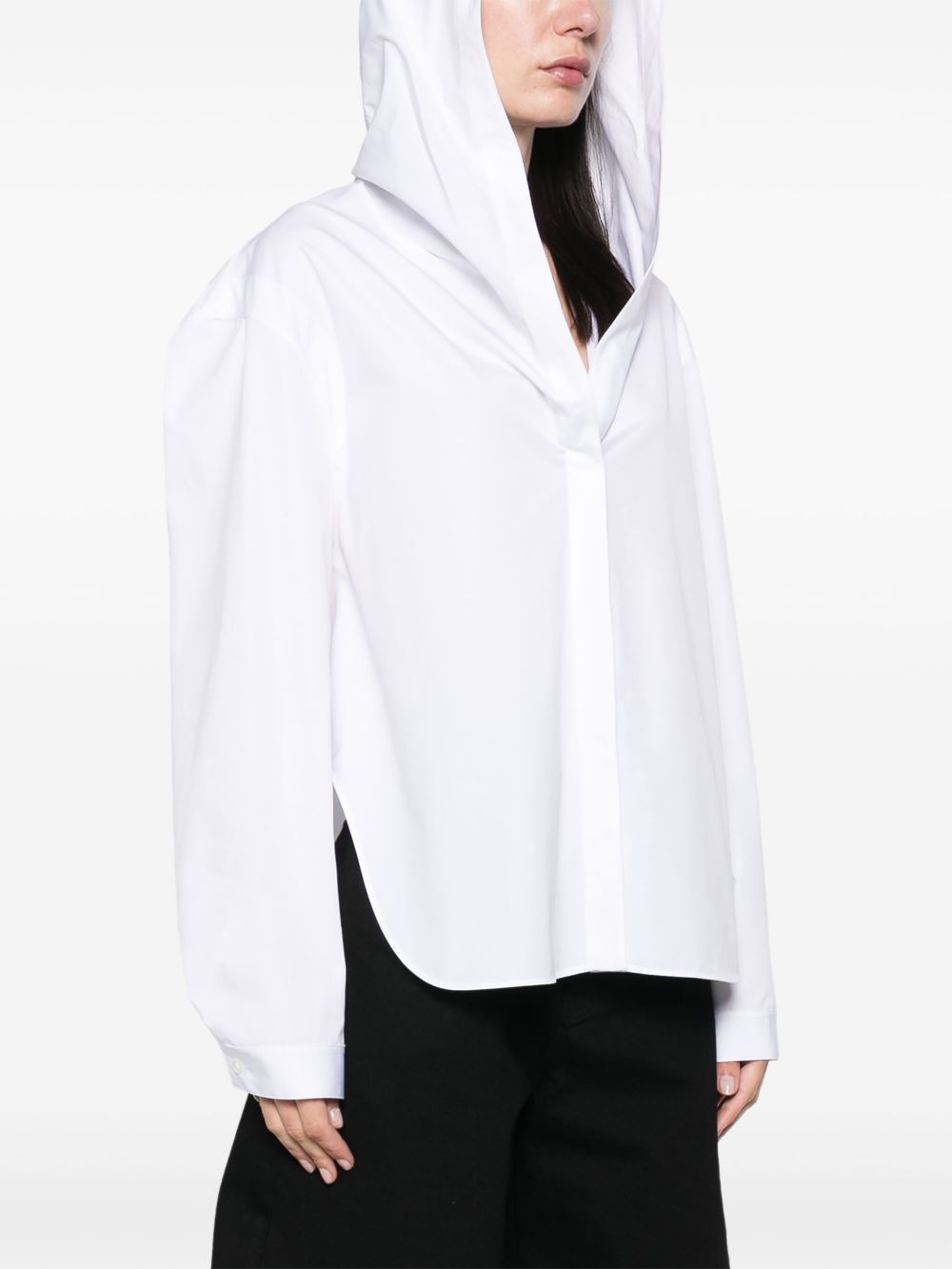 poplin hooded shirt - 3