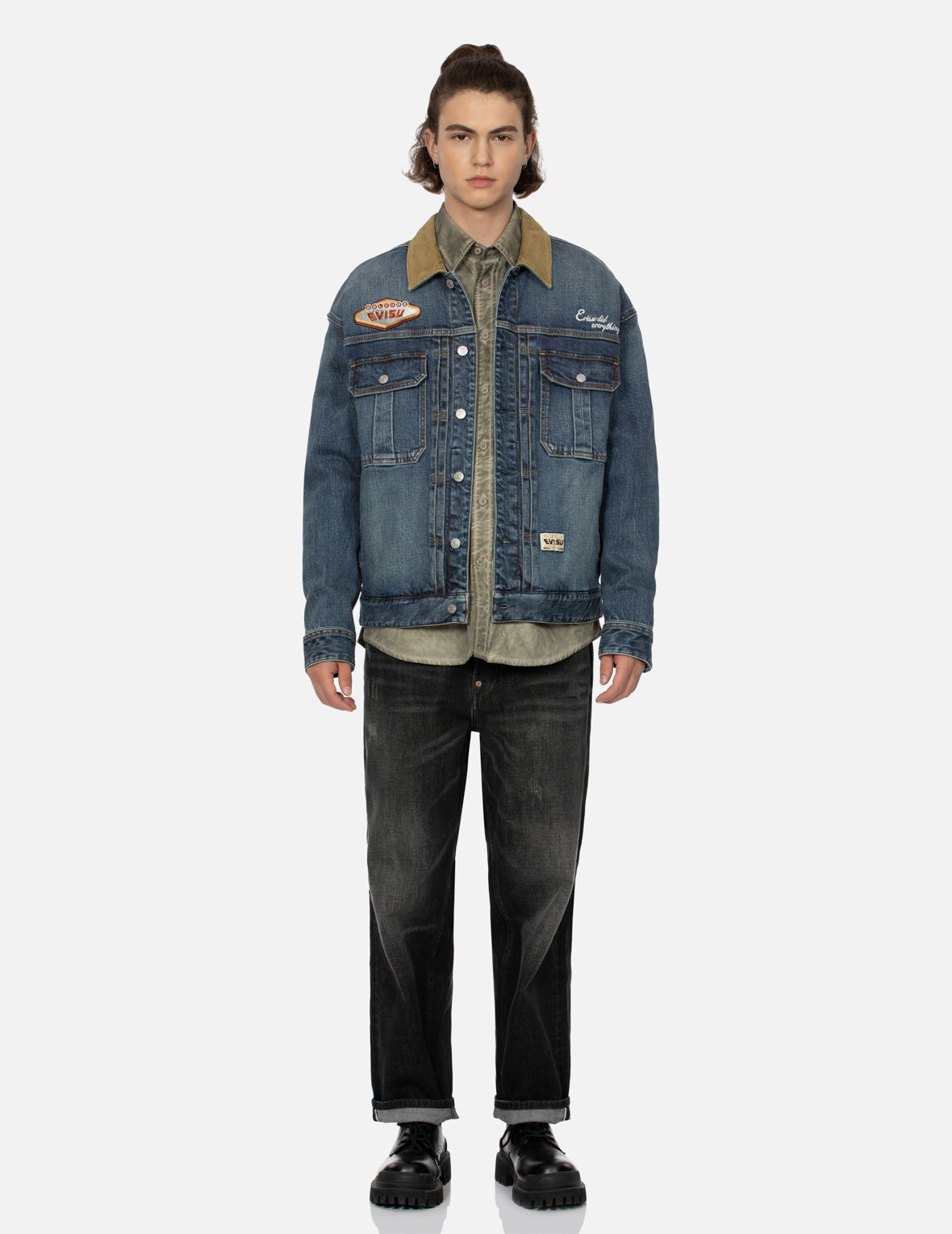 EBISU EMBROIDERY LOOSE FIT DENIM JACKET - 5