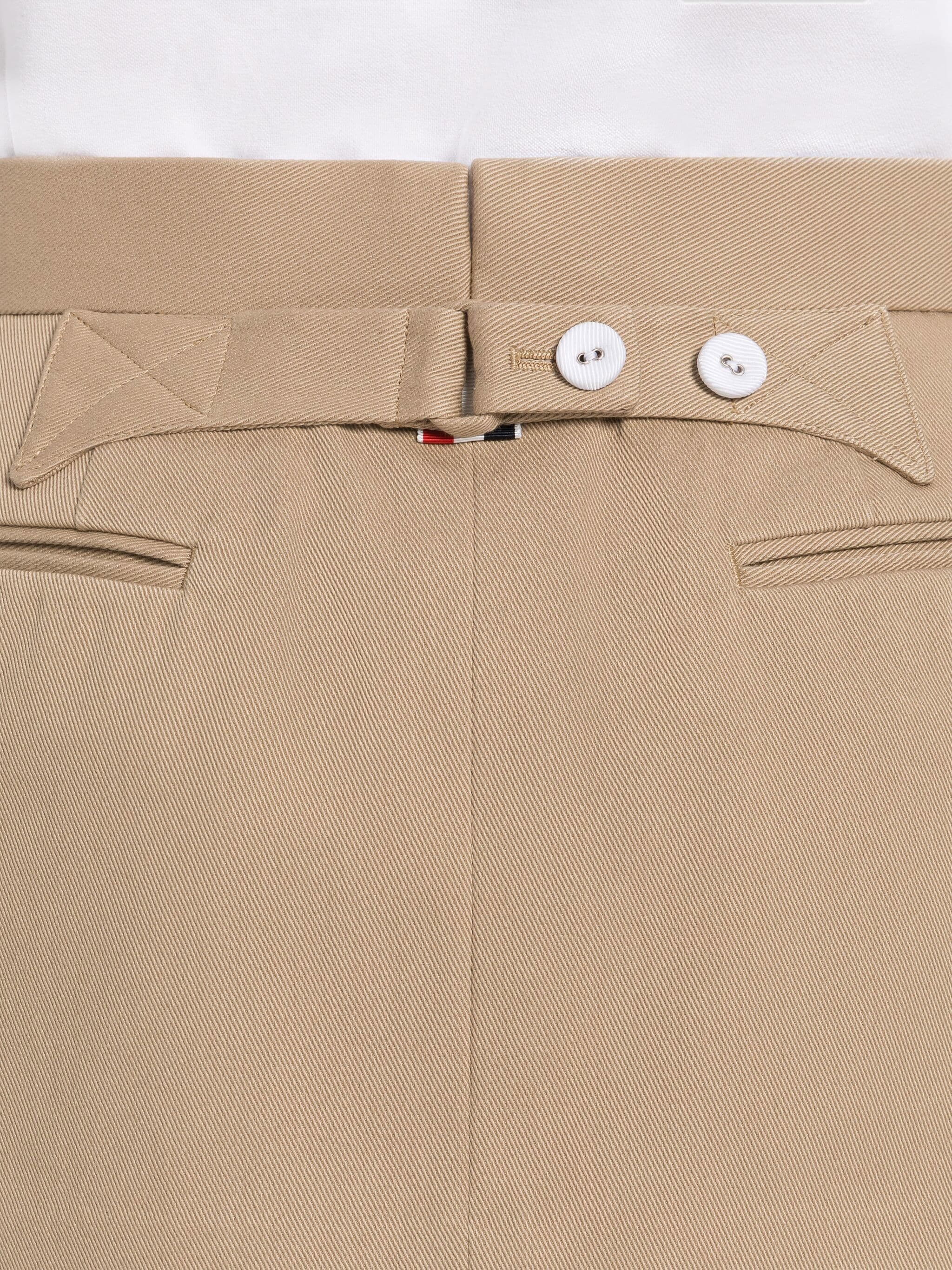 PIECE DYED COTTON GABARDINE MINI PENCIL SKIRT - 6