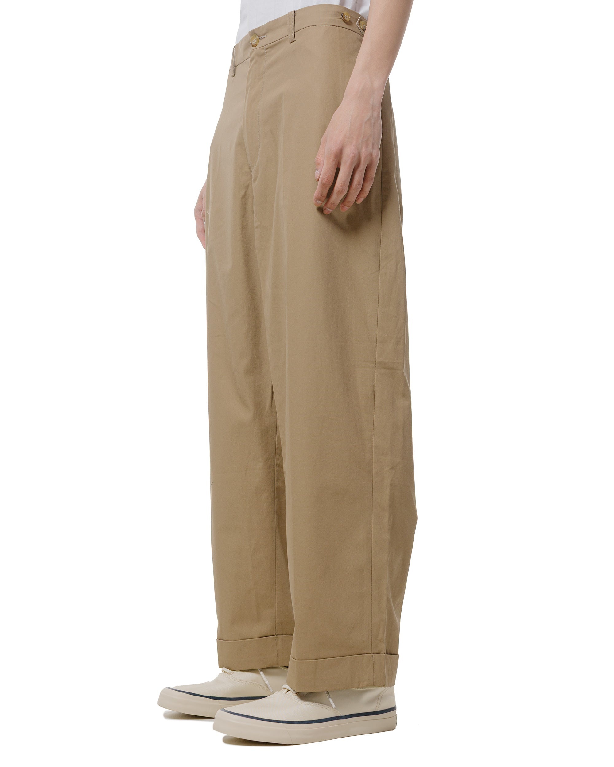 IVY Trousers Wide High Density Cotton Beige - 2