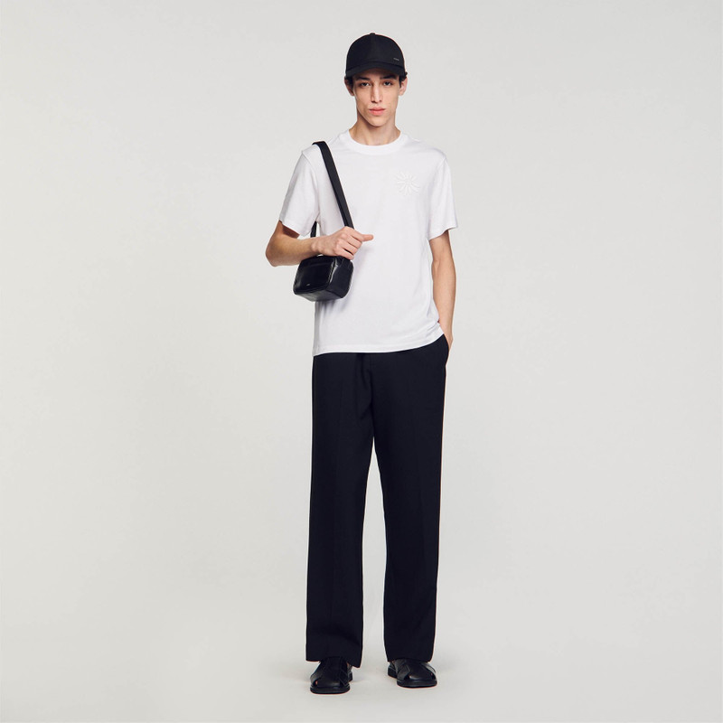 Sandro COTTON FLOWER T-SHIRT outlook
