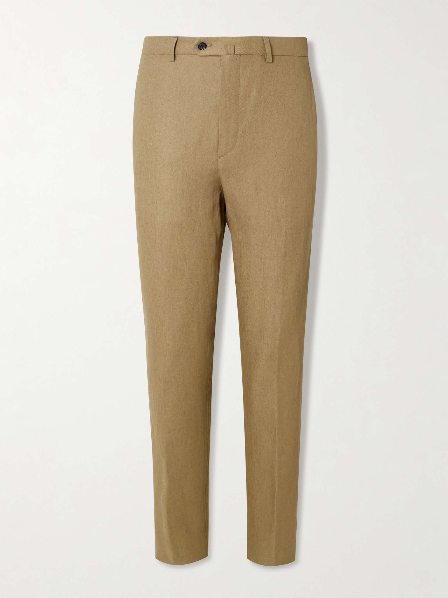 Carlo Straight-Leg Linen-Twill Trousers - 1