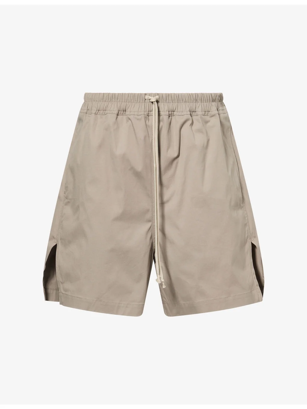 Drawstring Slip-Pocket Cotton Shorts - 1