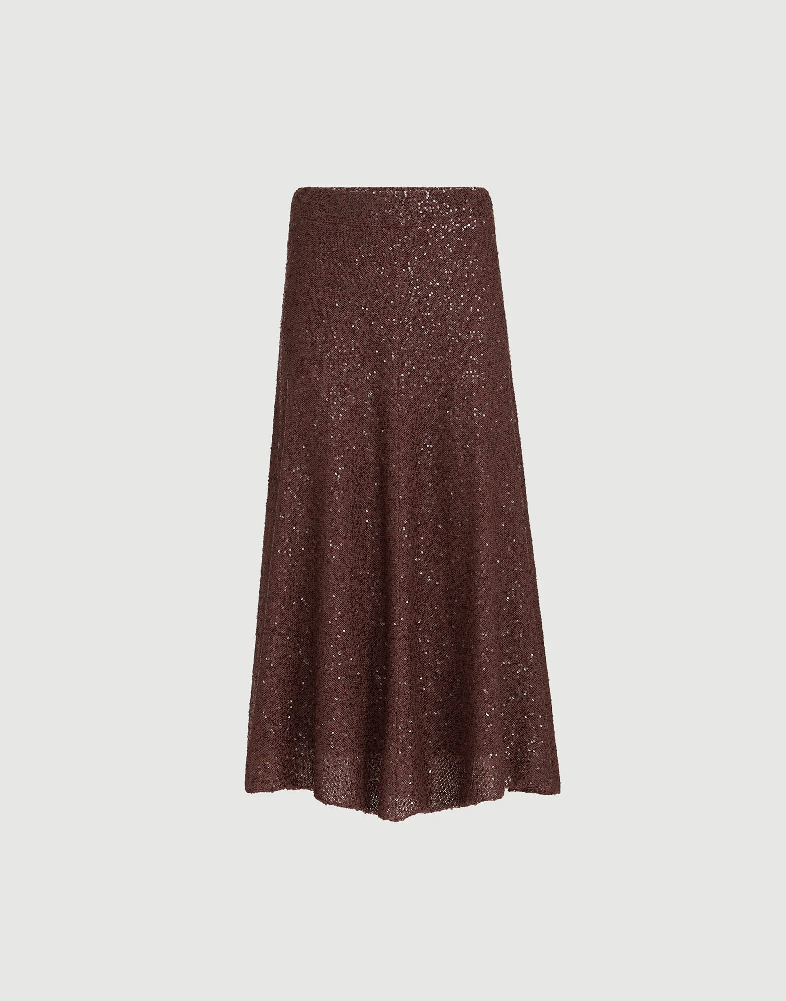 Linen, cashmere and silk dazzling texture knit skirt - 1