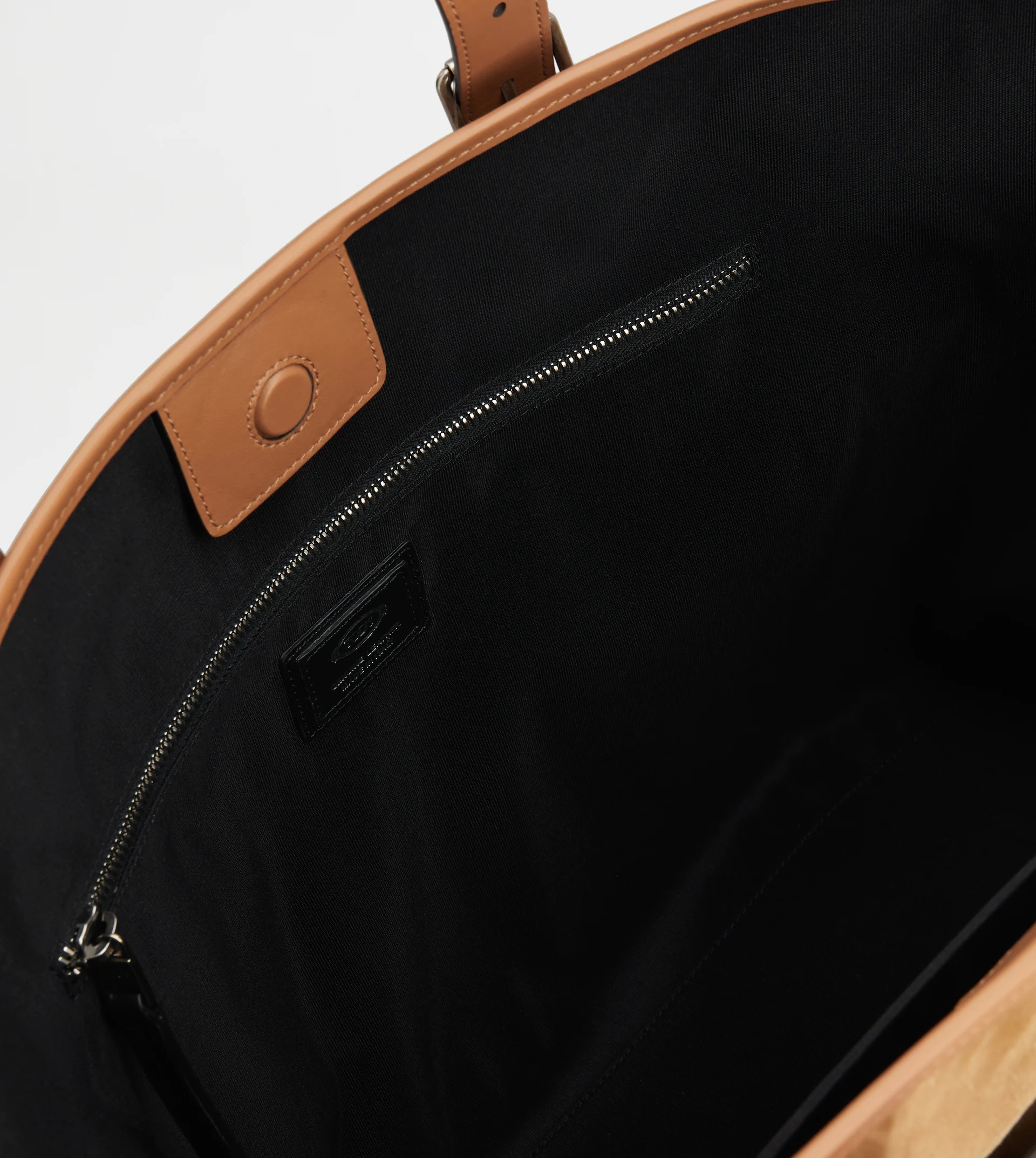 TOD'S SHOPPING BAG IN SUEDE MEDIUM - BROWN - 4
