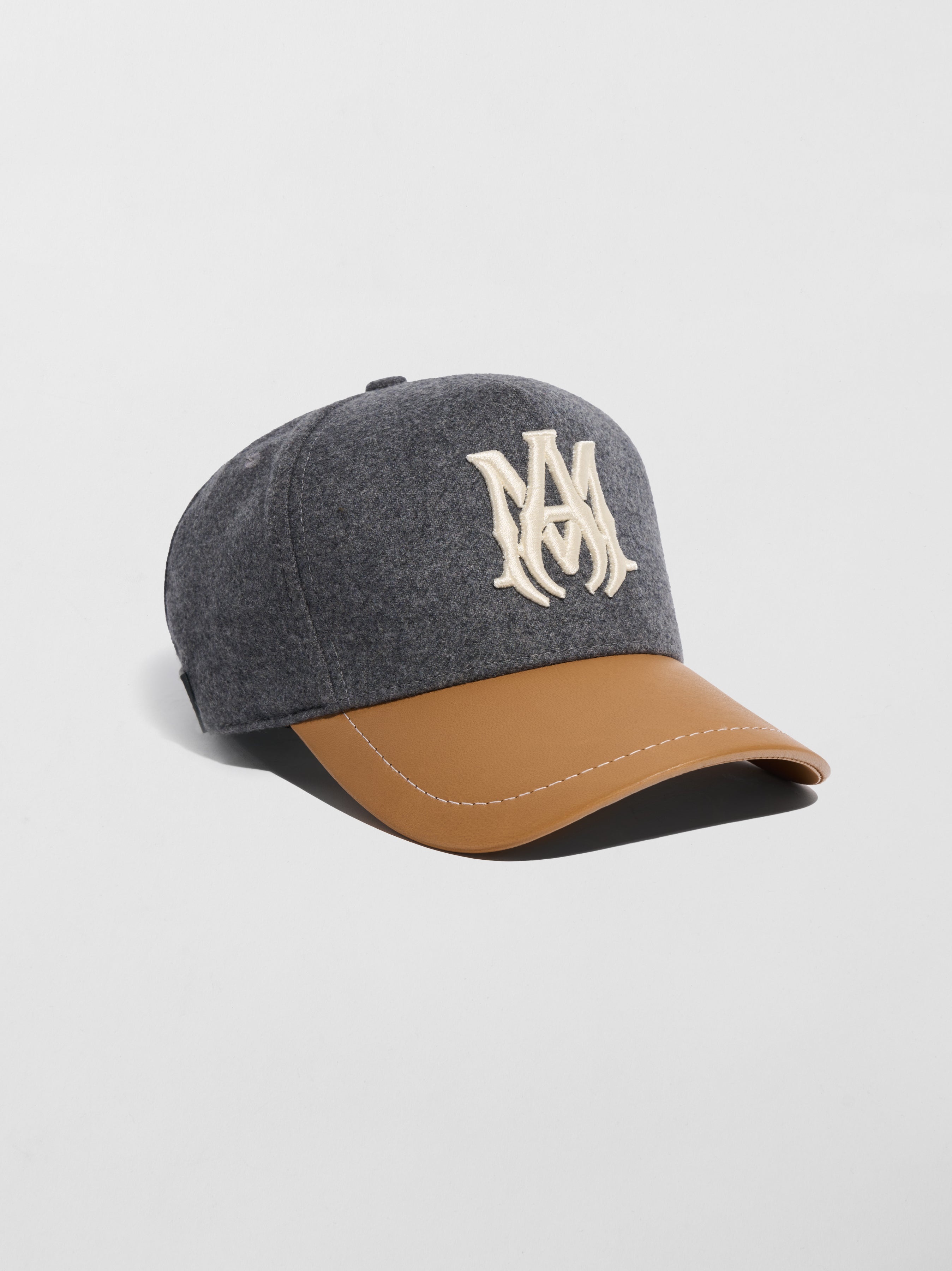 WOOL/LEATHER MA HAT - 2