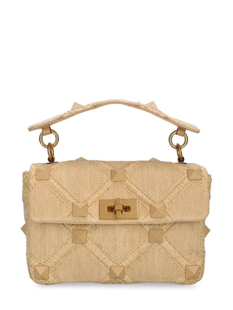 Roman Stud embroidered bag - 1