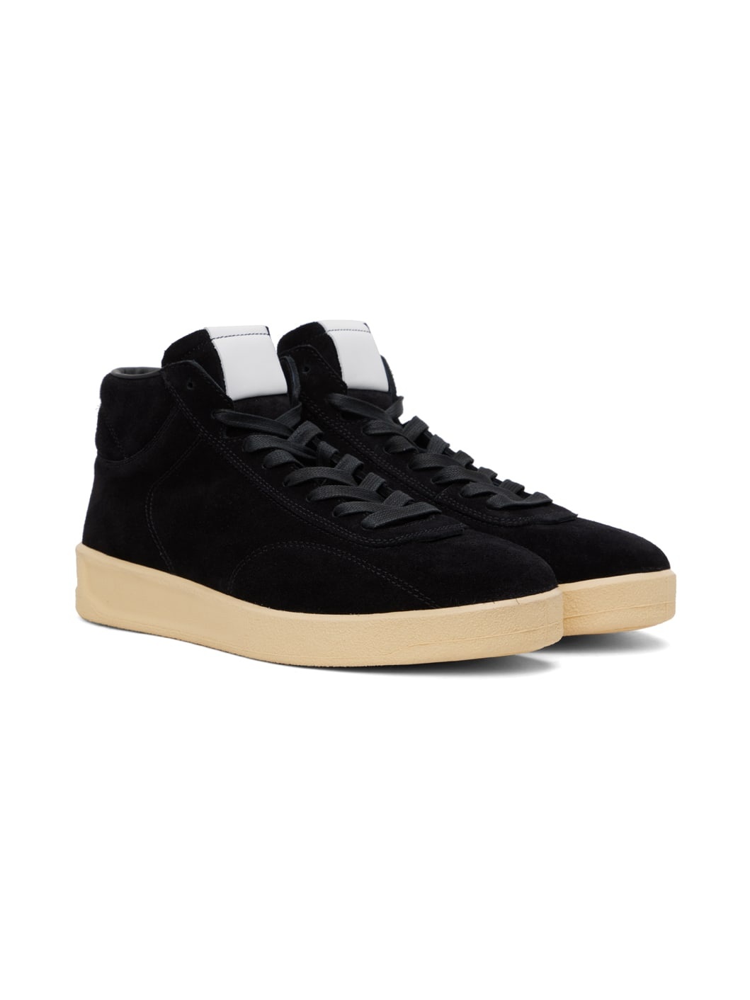 Black Suede High-Top Sneakers - 4