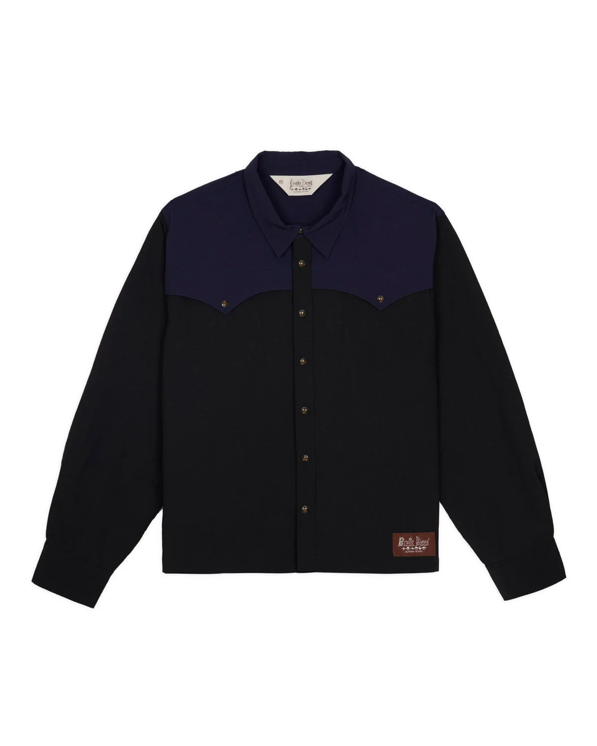 Nylon Western Shirt - Black - 1