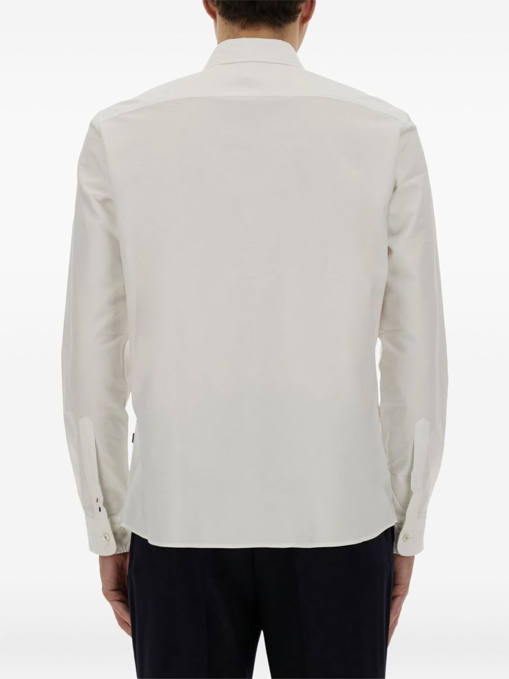 logo-detail cotton shirt - 3