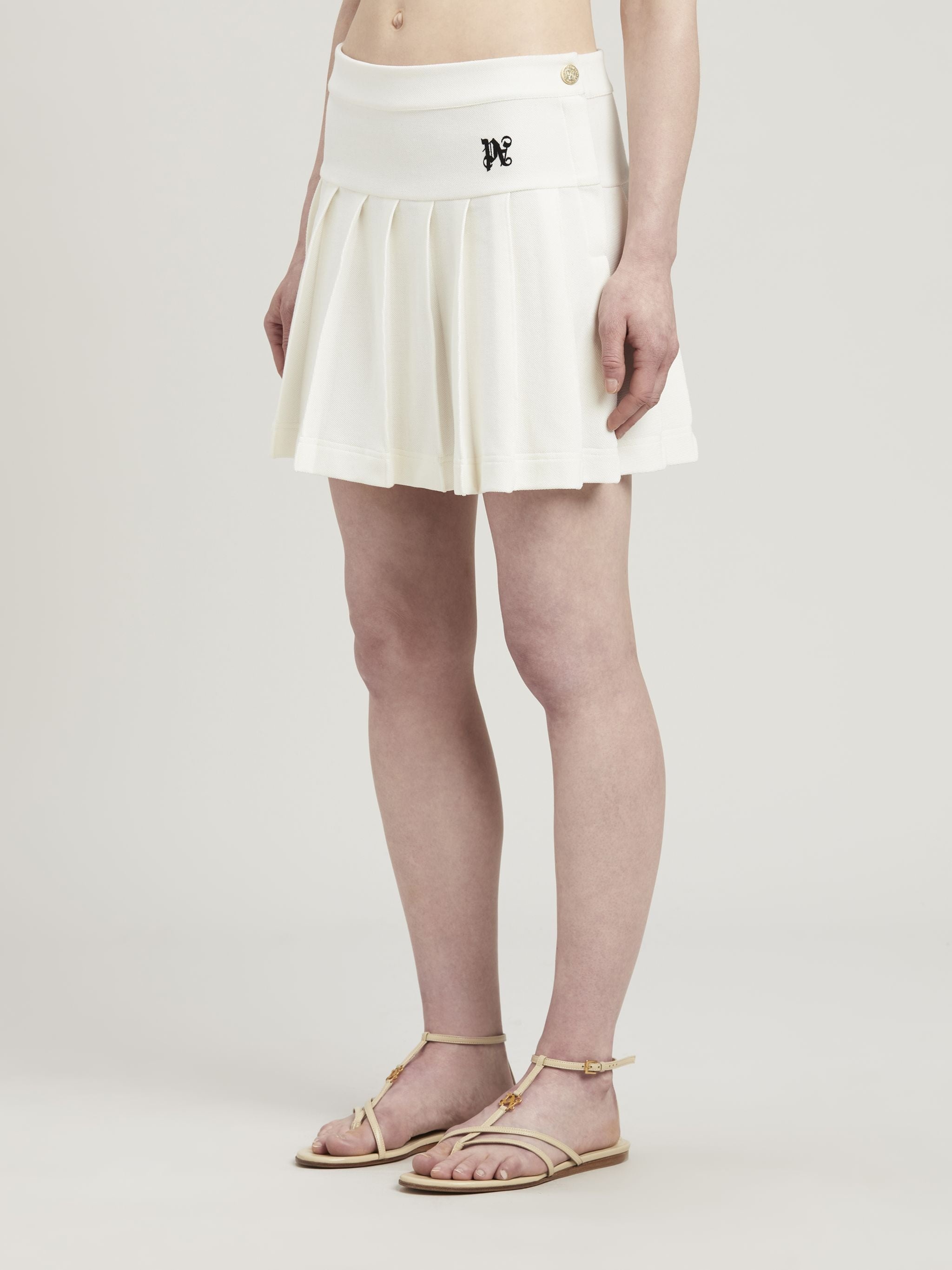Monogram Pleated Skirt - 4