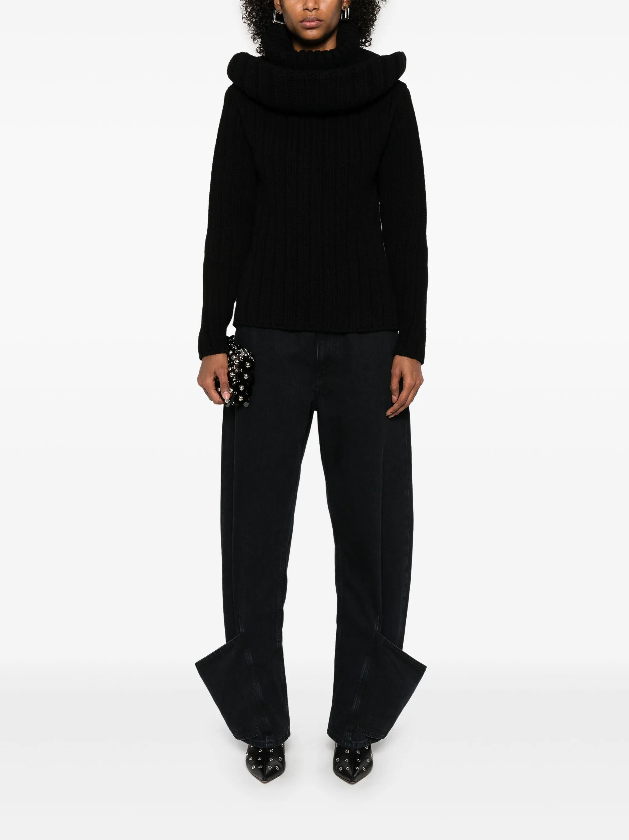 chunky ribbed knit sweater - 2