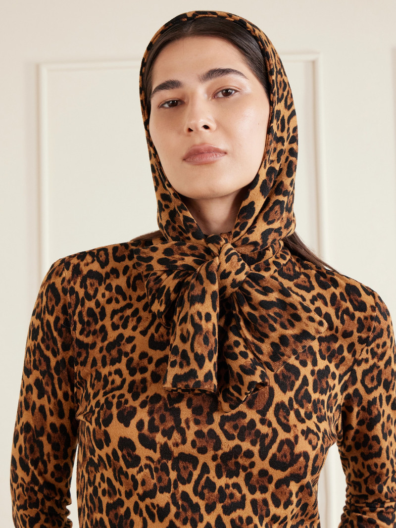 Honey Animal-print Jersey Wrap - 1