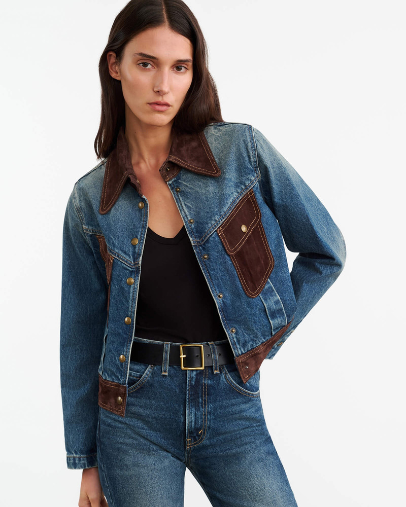 NILI LOTAN BROOKLYN DENIM JACKET outlook