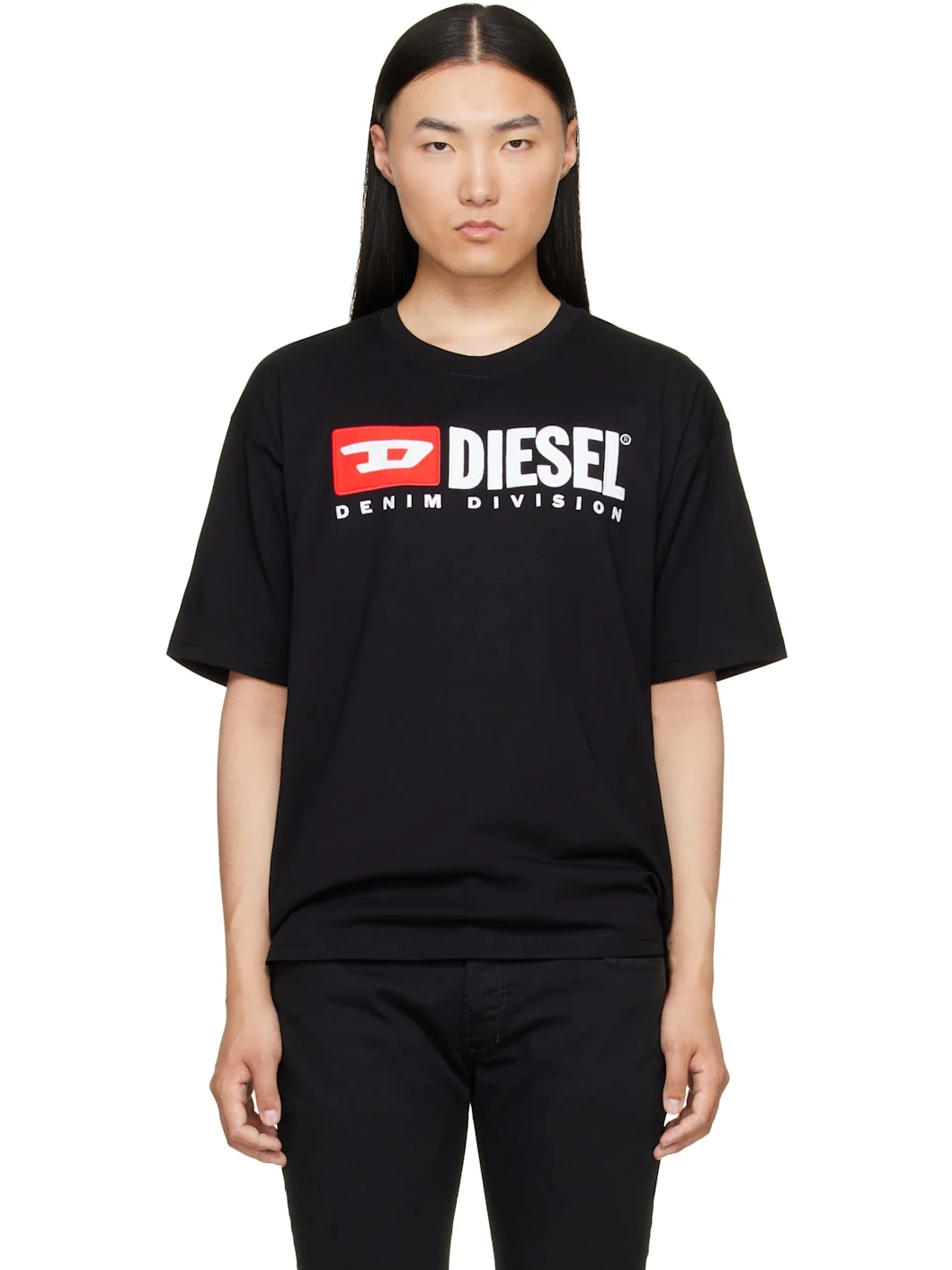 Black Diesel Patch Logo T-shirt - 1