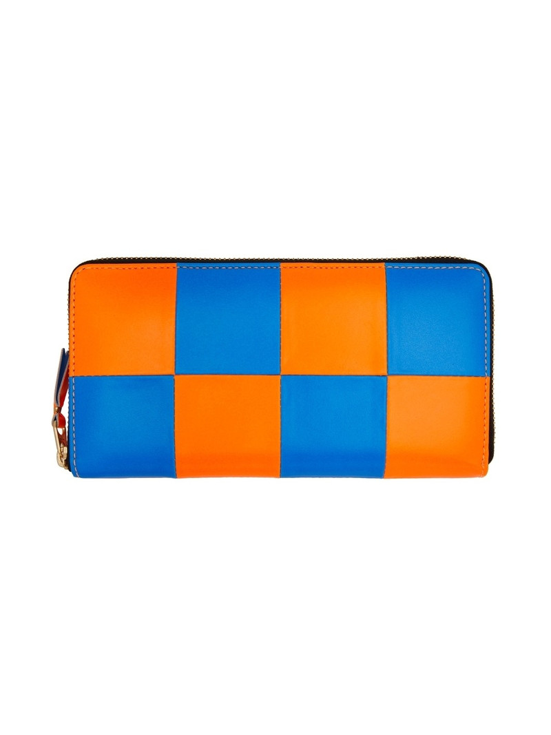 Blue & Orange Super Fluo Continental Wallet 1
