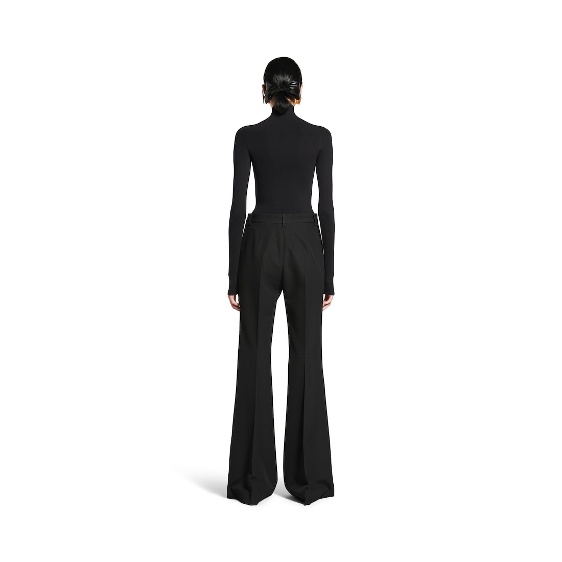 Women's Flared Pants in Black - 4