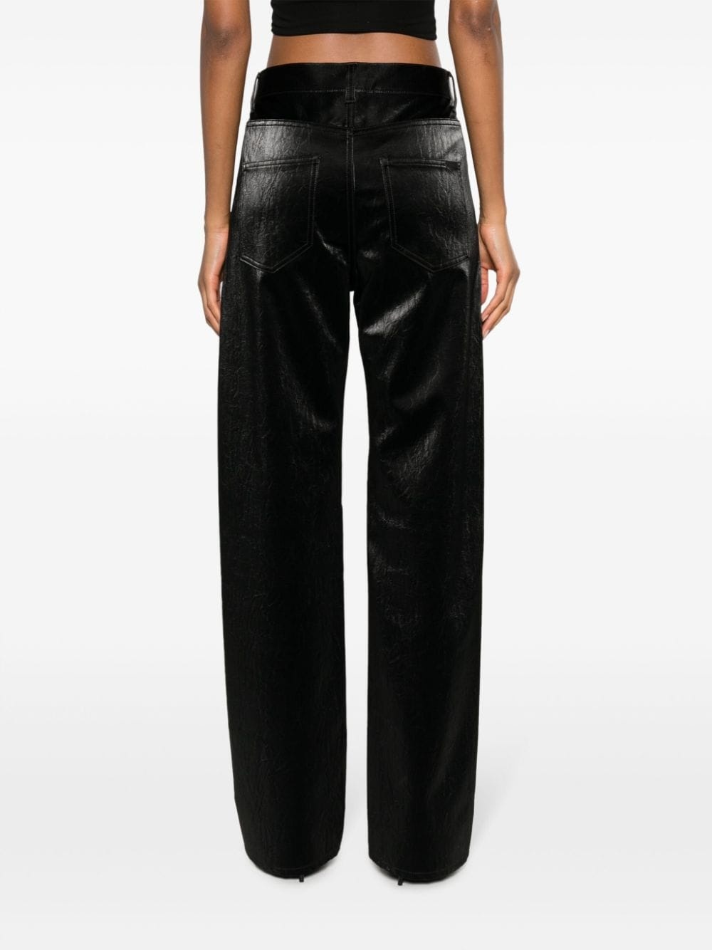 high-rise wide-leg jeans - 4