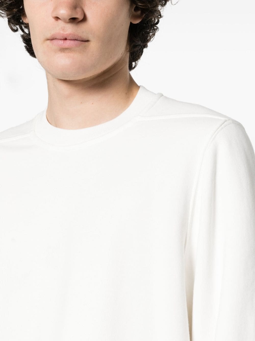 raw-cut jersey sweatshirt - 5