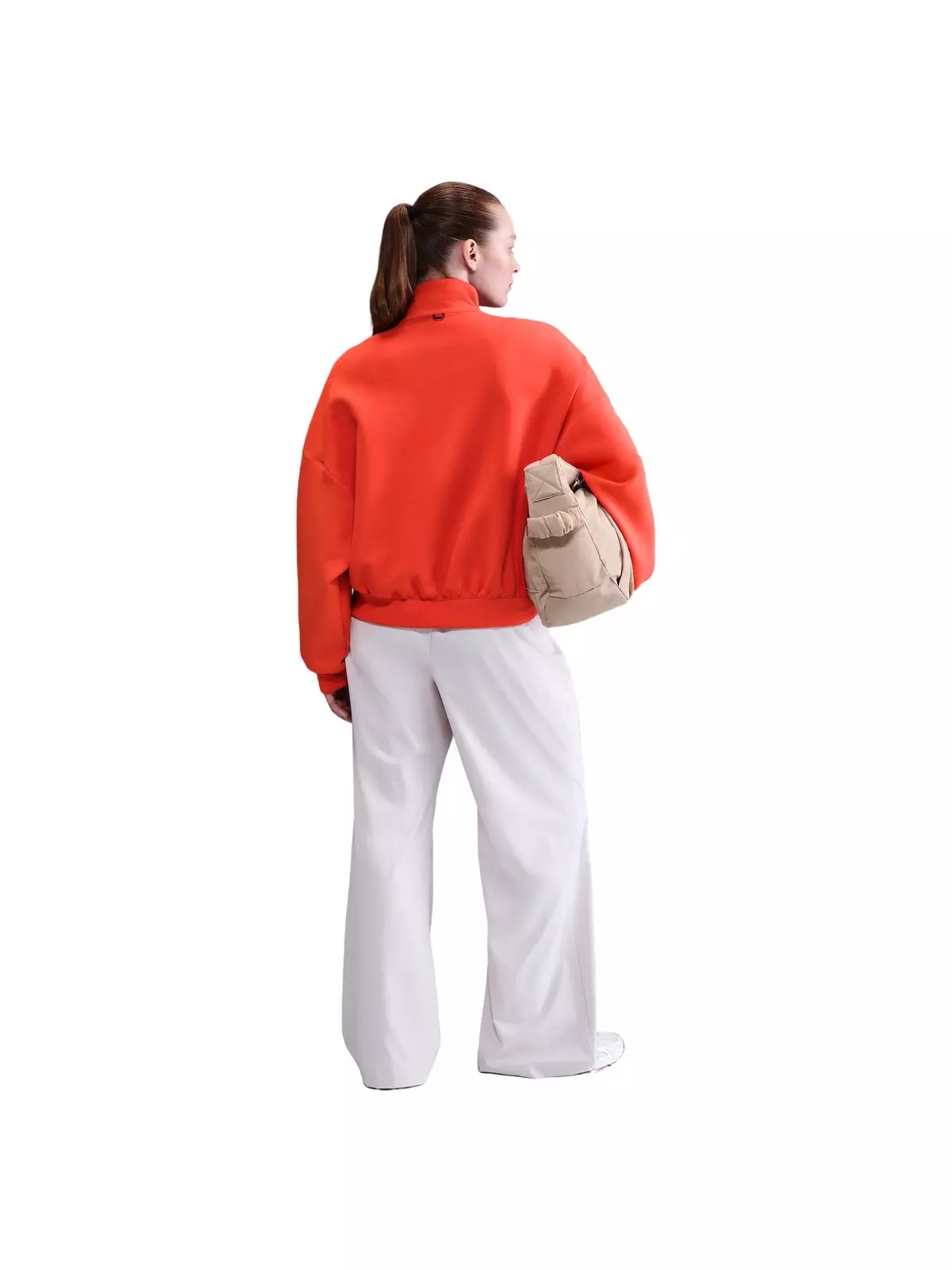 Women's 24.7 ImpossiblySoft Dri-FIT Oversized 1/2-Zip Top -Red - 5