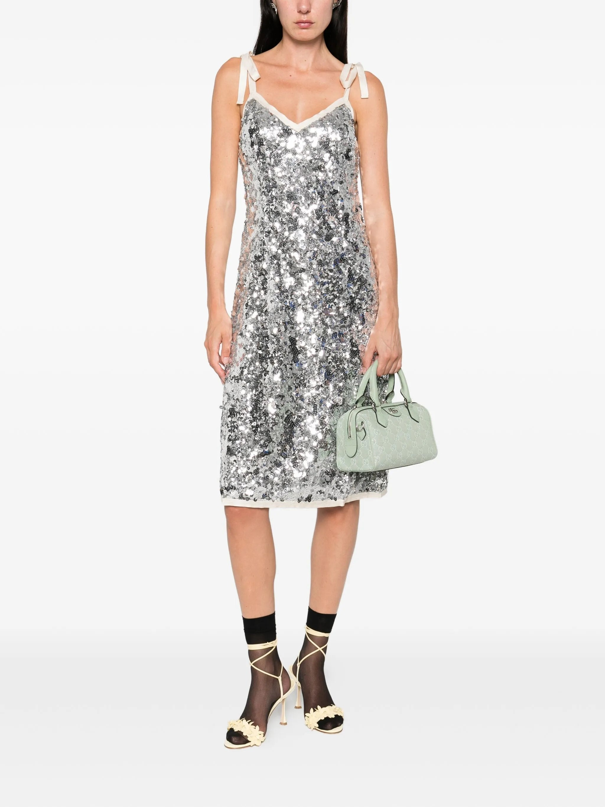 Prada Sequinned Midi Dress - 4