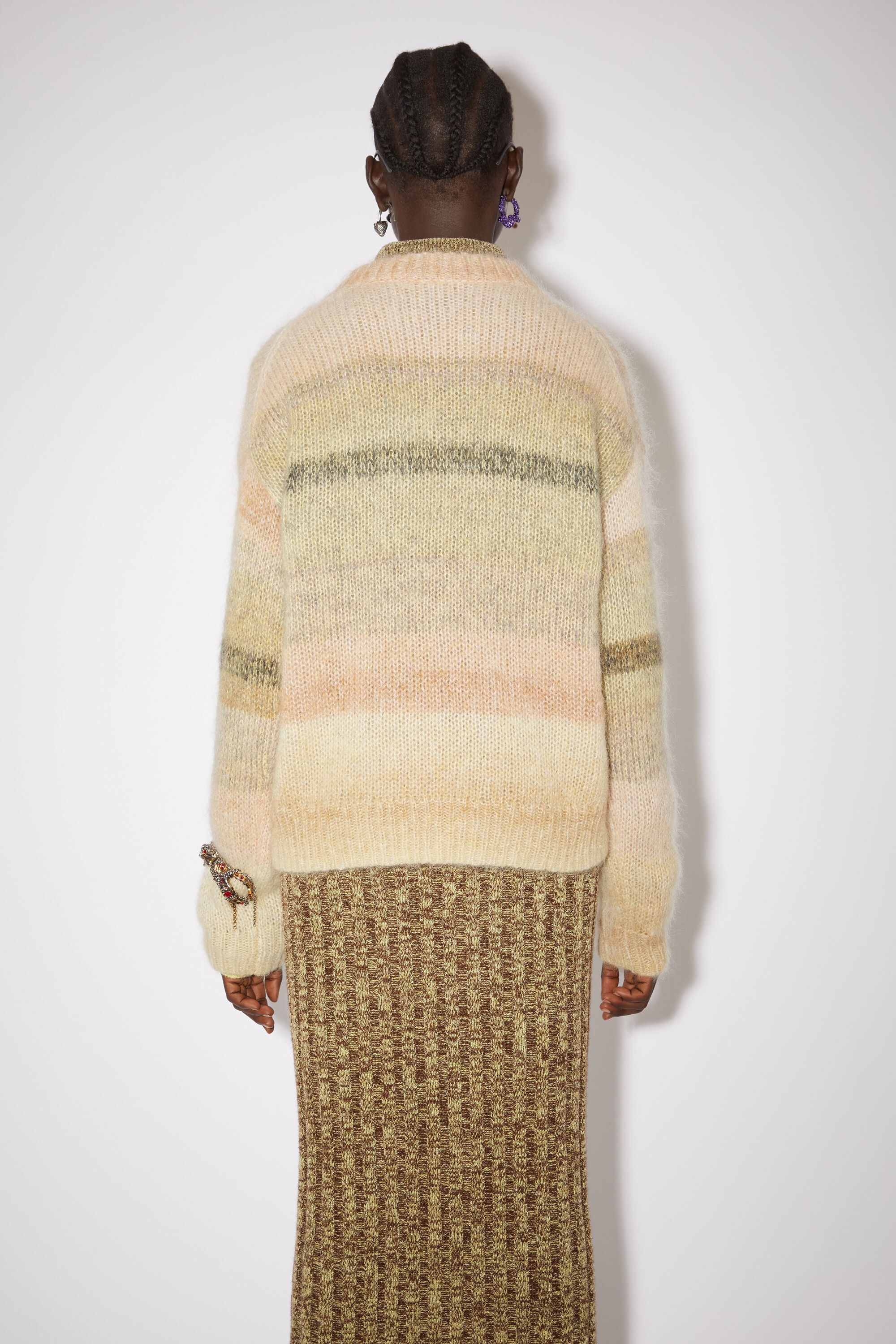 Crew neck jumper - Warm beige/multi - 3