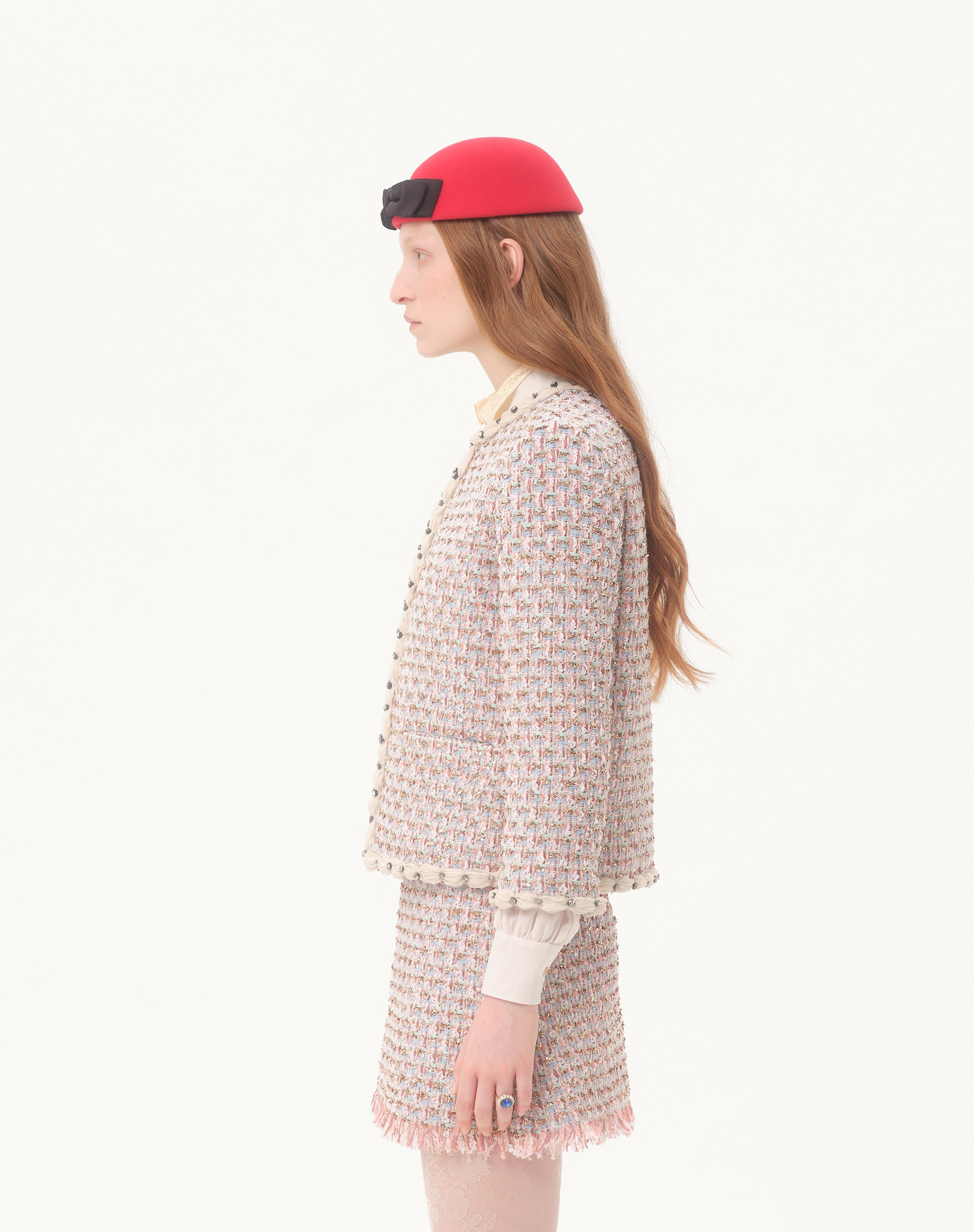 EMBROIDERED RIBBON TWEED JACKET - 6