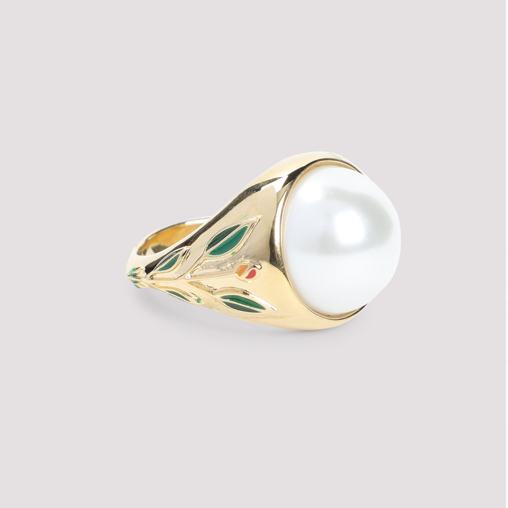 Casablanca Pearl Signet Ring Men - 3