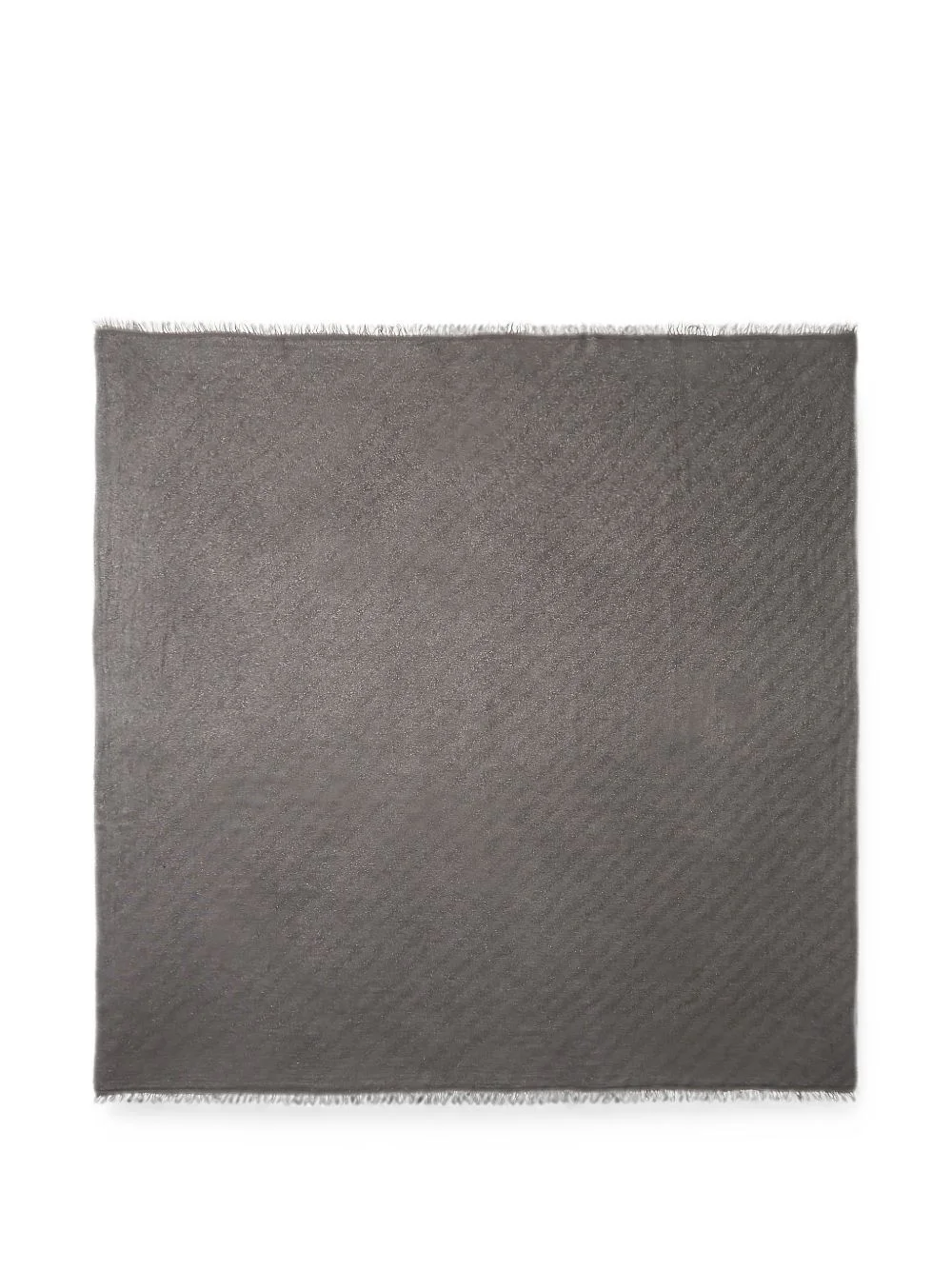 metallic-thread frayed scarf - 1