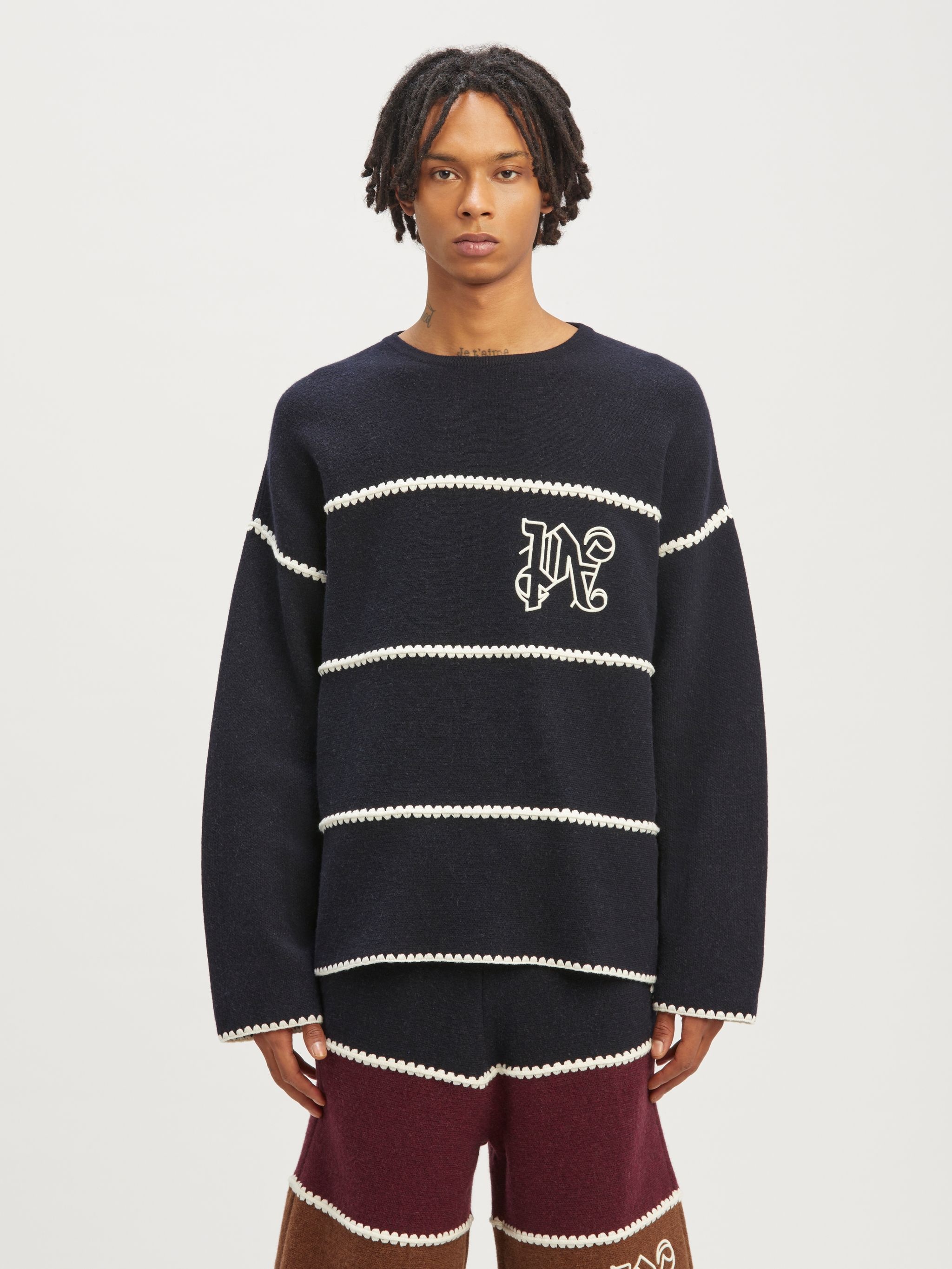 Monogram Striped Sweater - 3