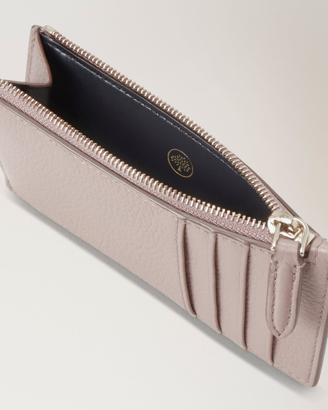 Continental Zipped Long Card Holder Blossom Pink Small Classic Grain - 3
