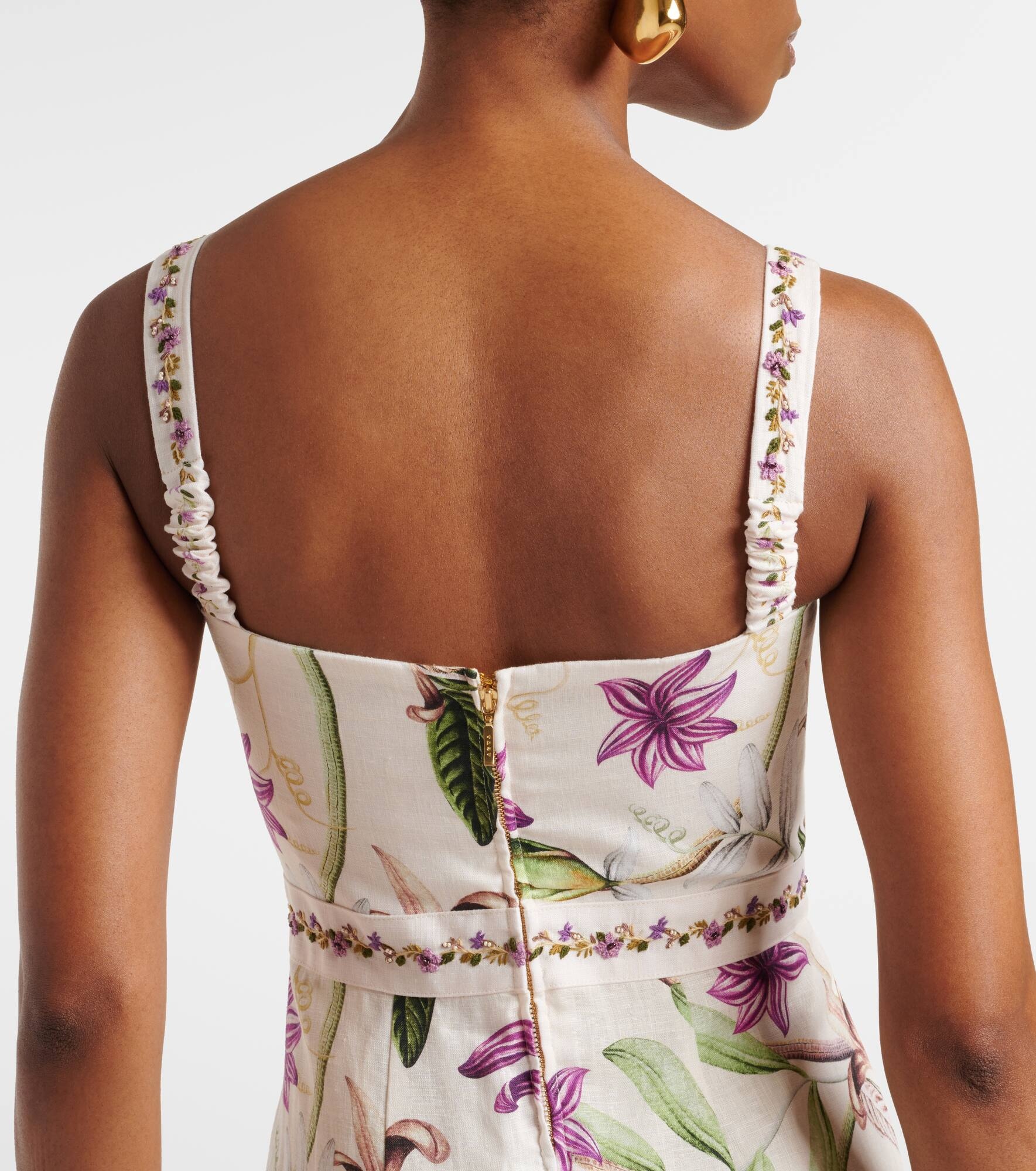 Lima printed cotton maxi dress - 6