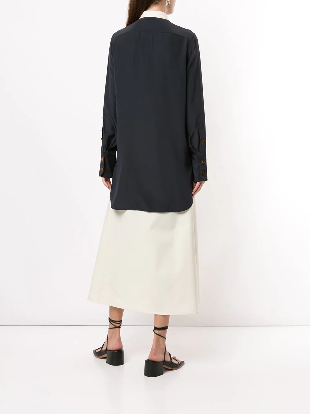 oversized round neck shirt - 4