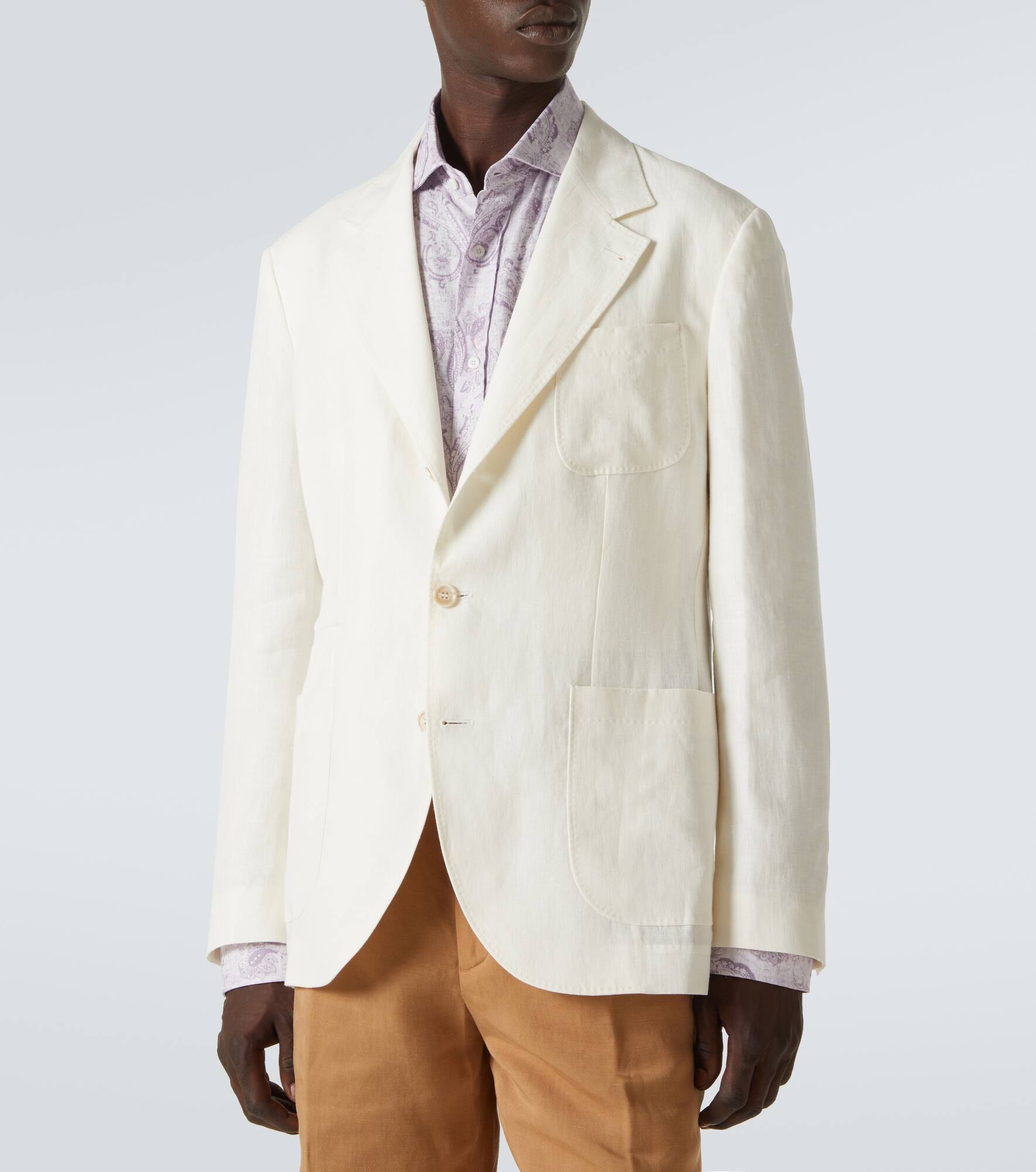 Linen blazer - 3