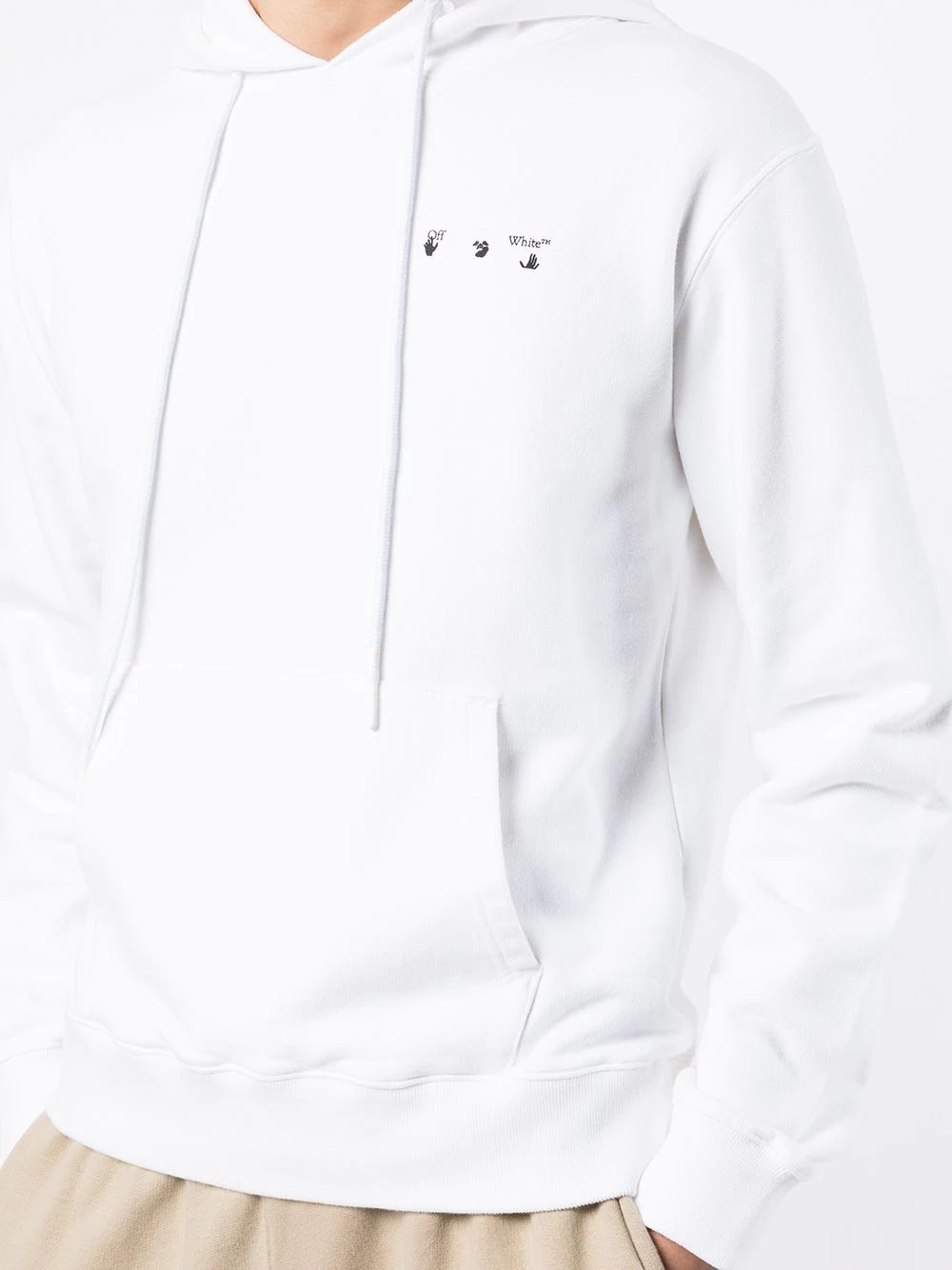 Off Logo-print cotton hoodie - 5