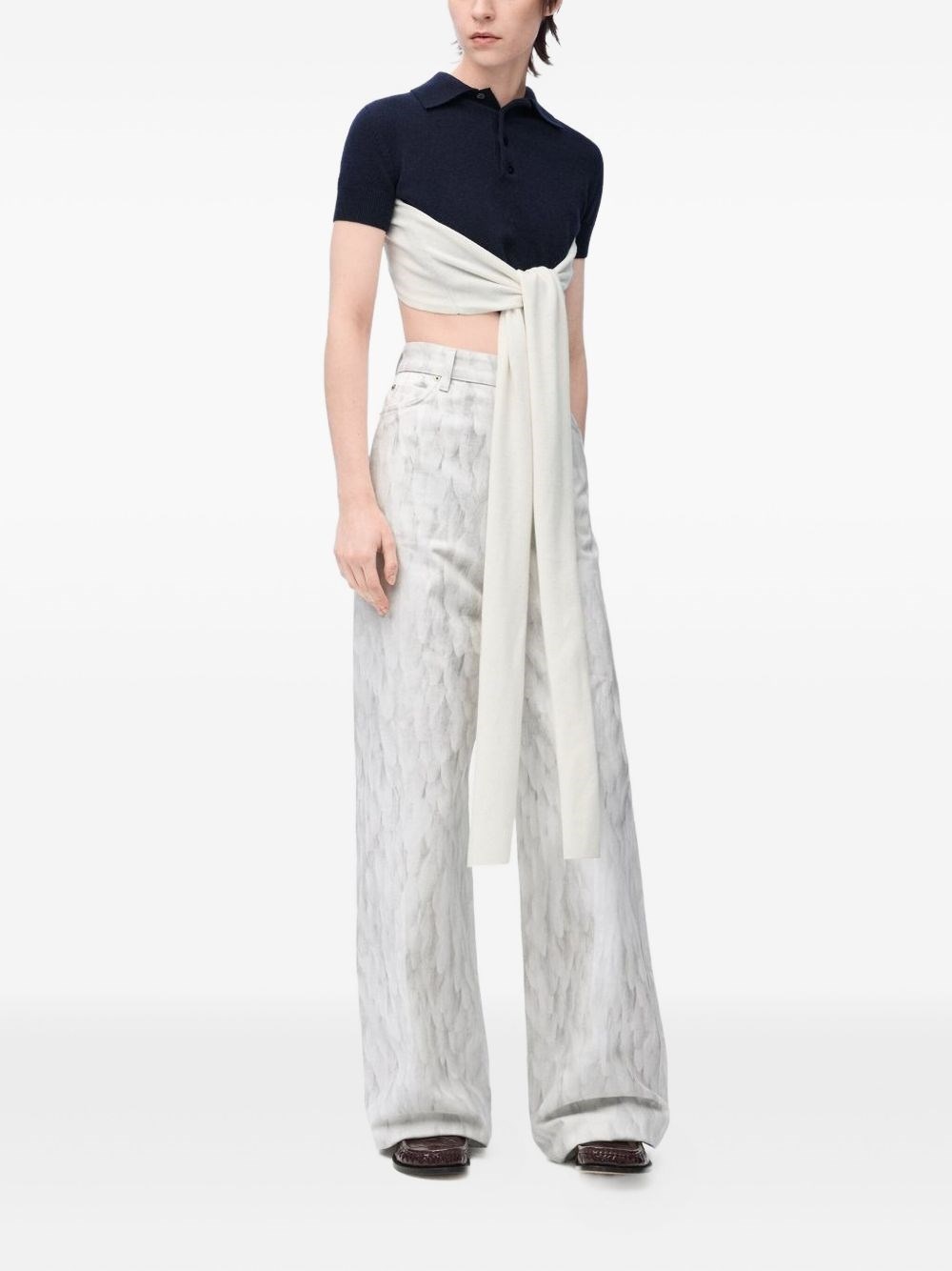 Wool and cashmere polo shirt - 5