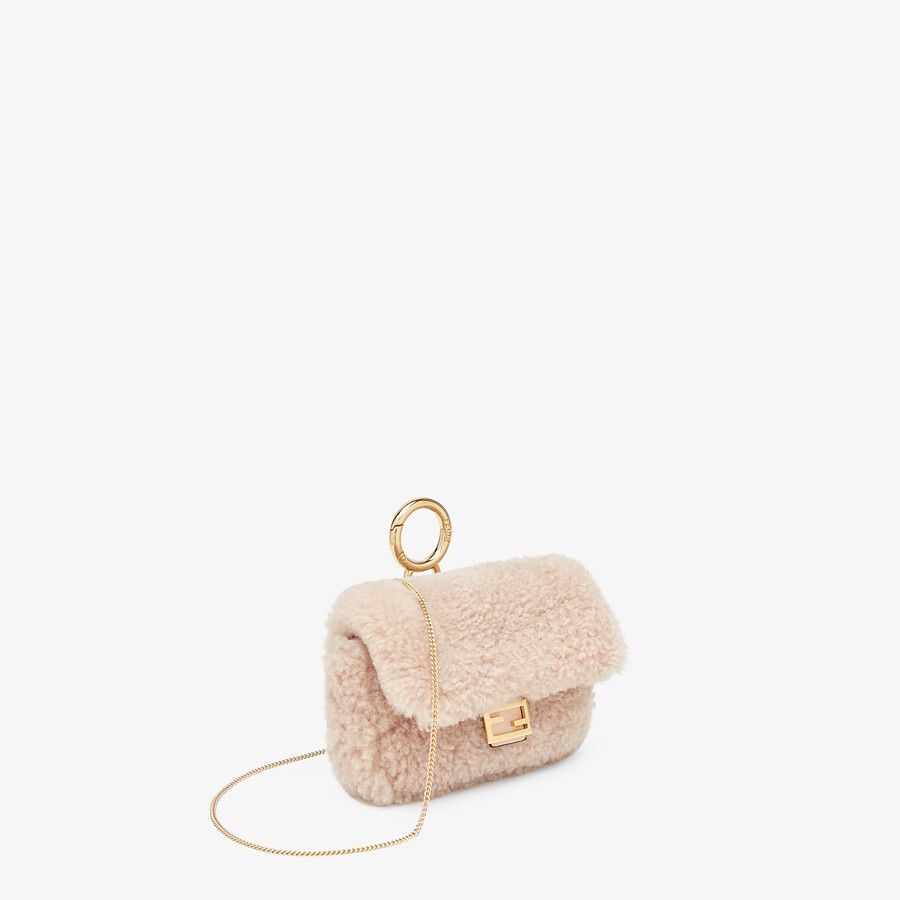 Pink sheepskin charm - 2