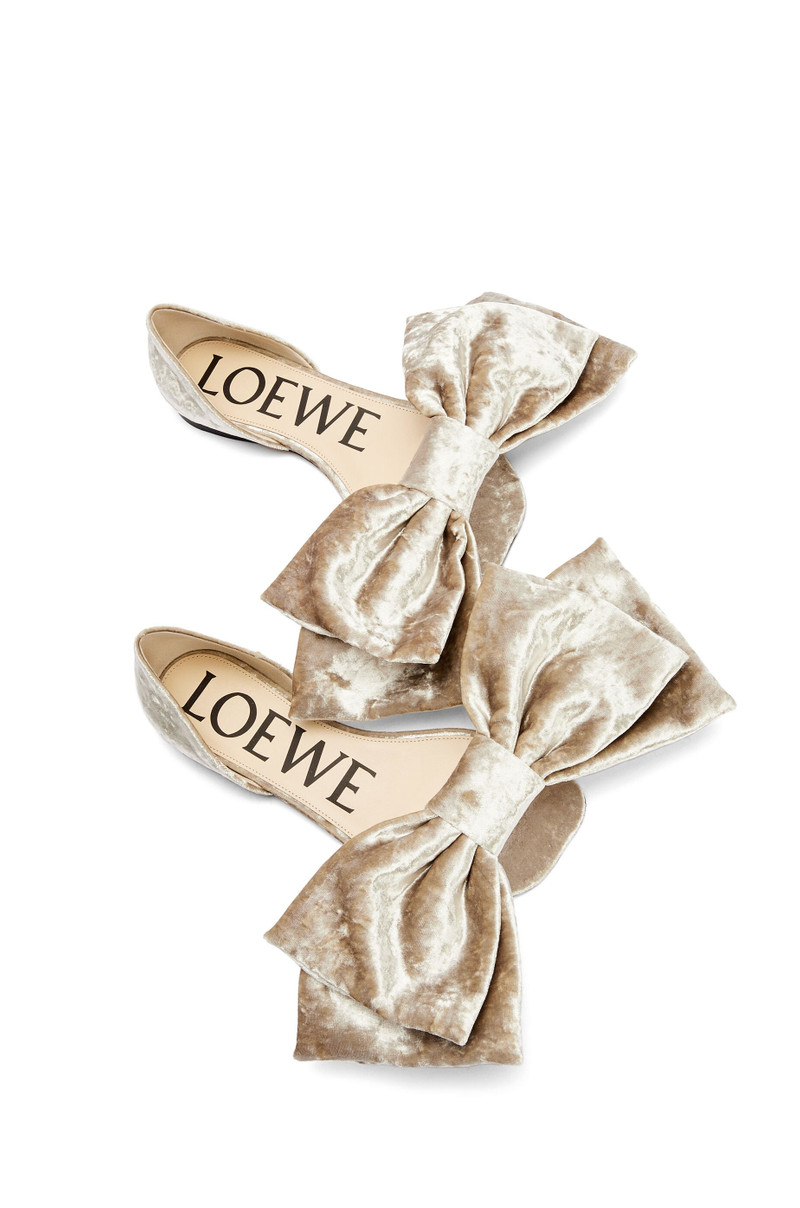 Toy D'Orsay flat in crushed velvet 4