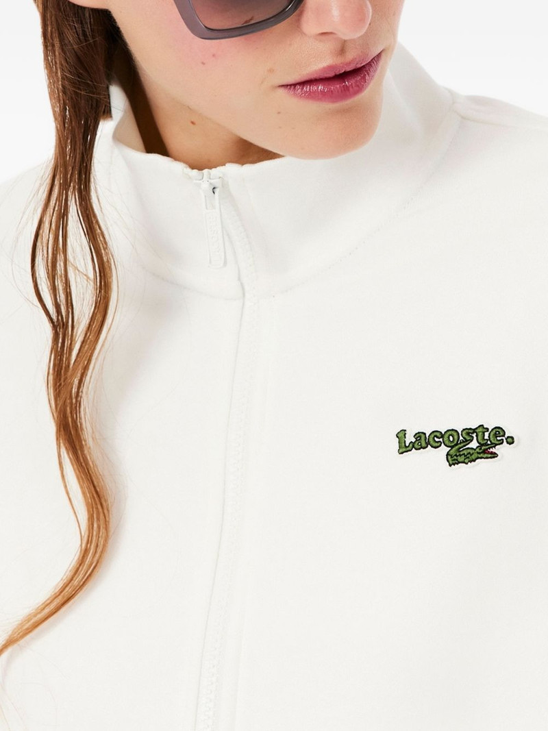 embroidered-logo jacket 4