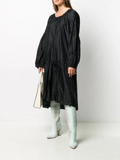 Jil Sander asymmetric flared midi dress outlook