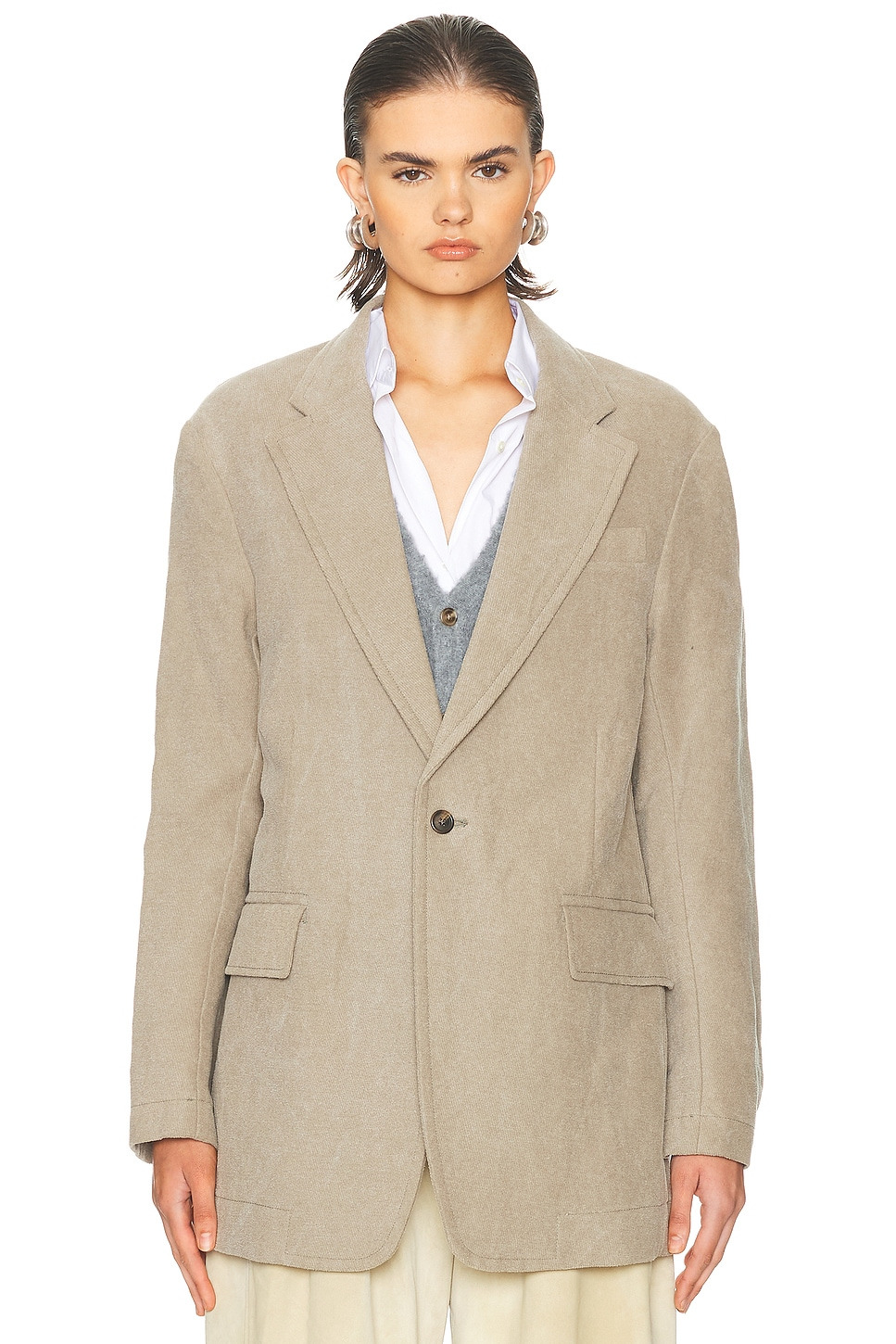 Oversized Ragged Blazer - 2