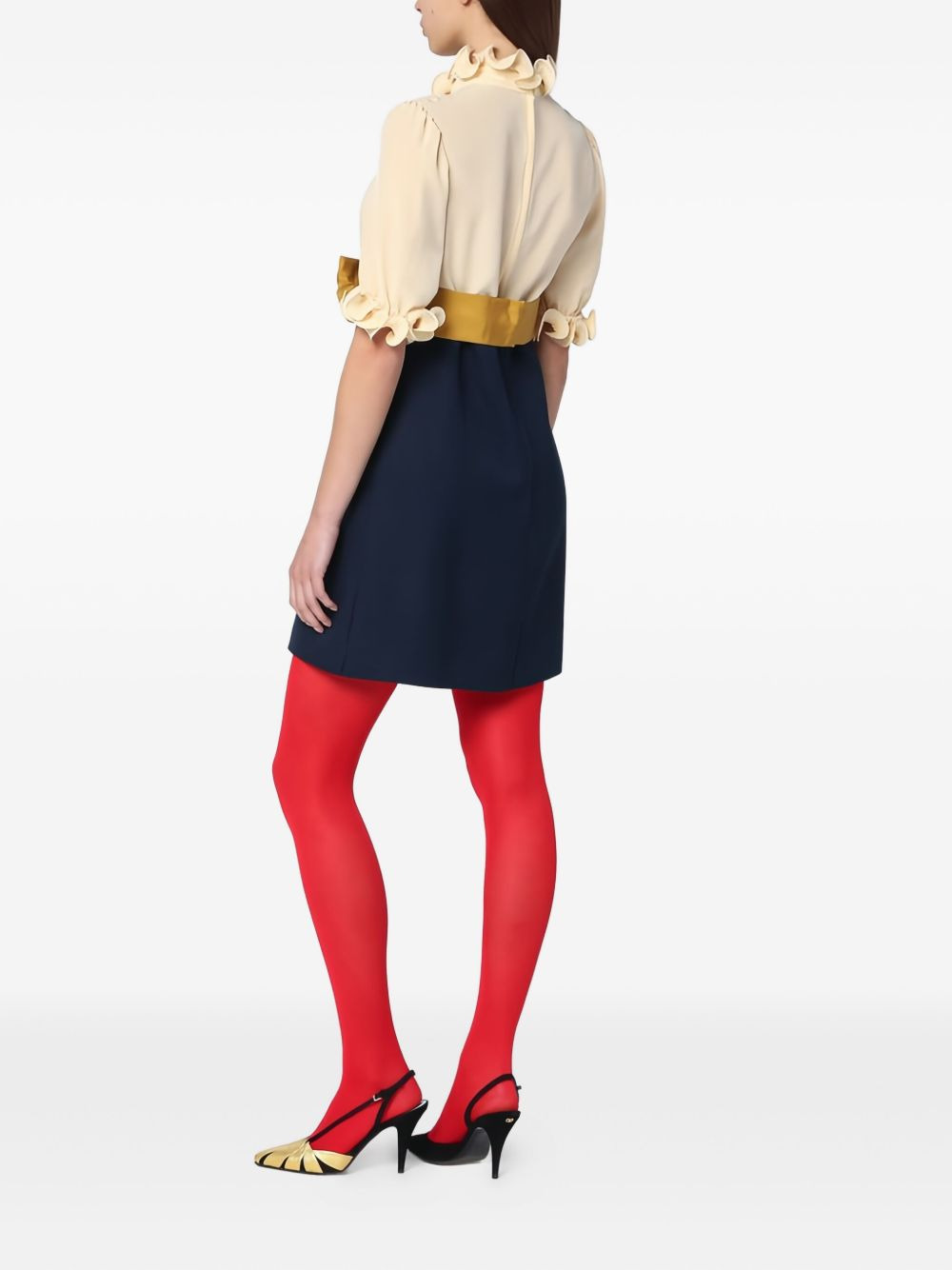Crepe de Chine mini dress - 4