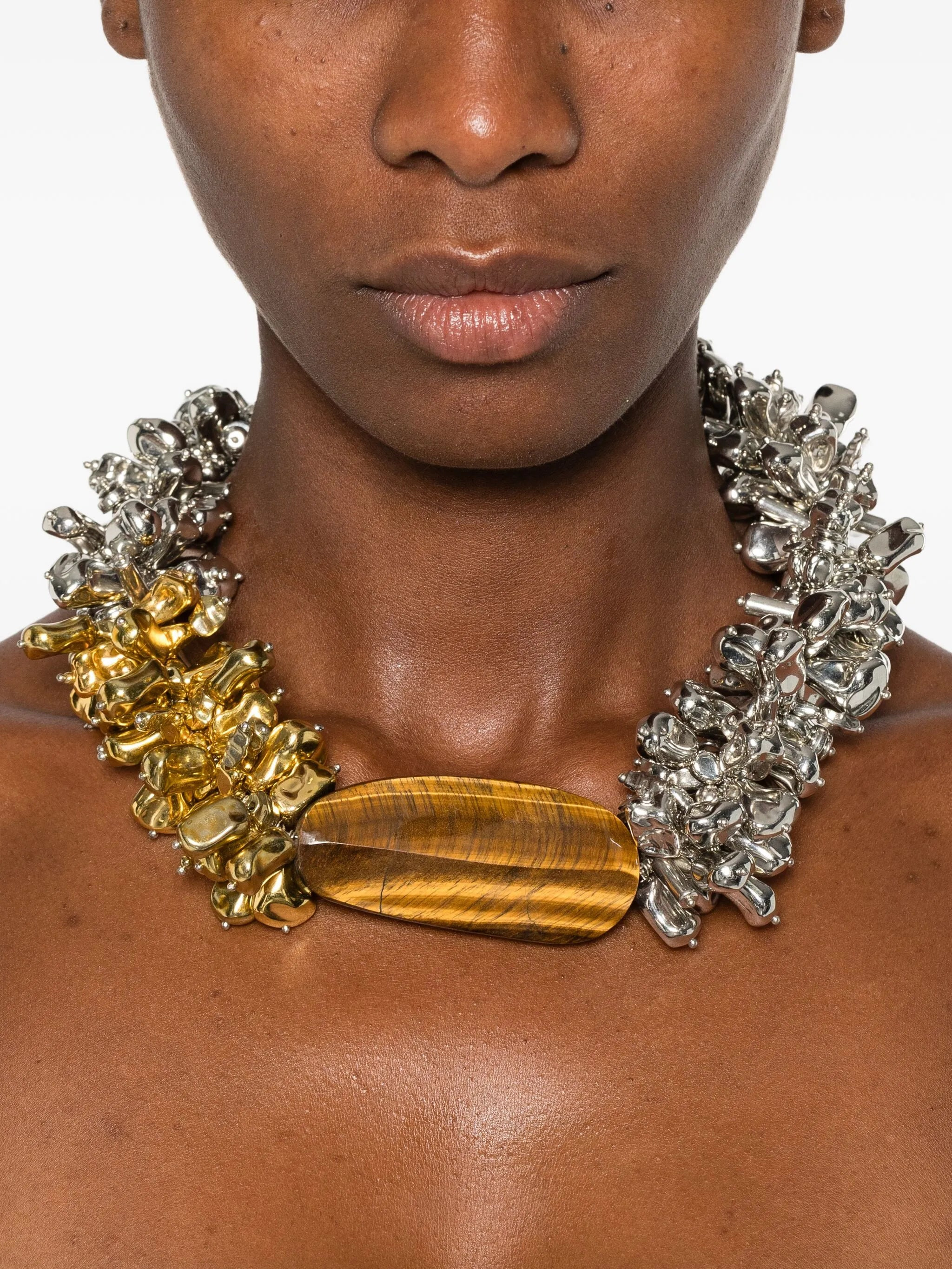 Dries Van Noten Tiger-eye Necklace - 2