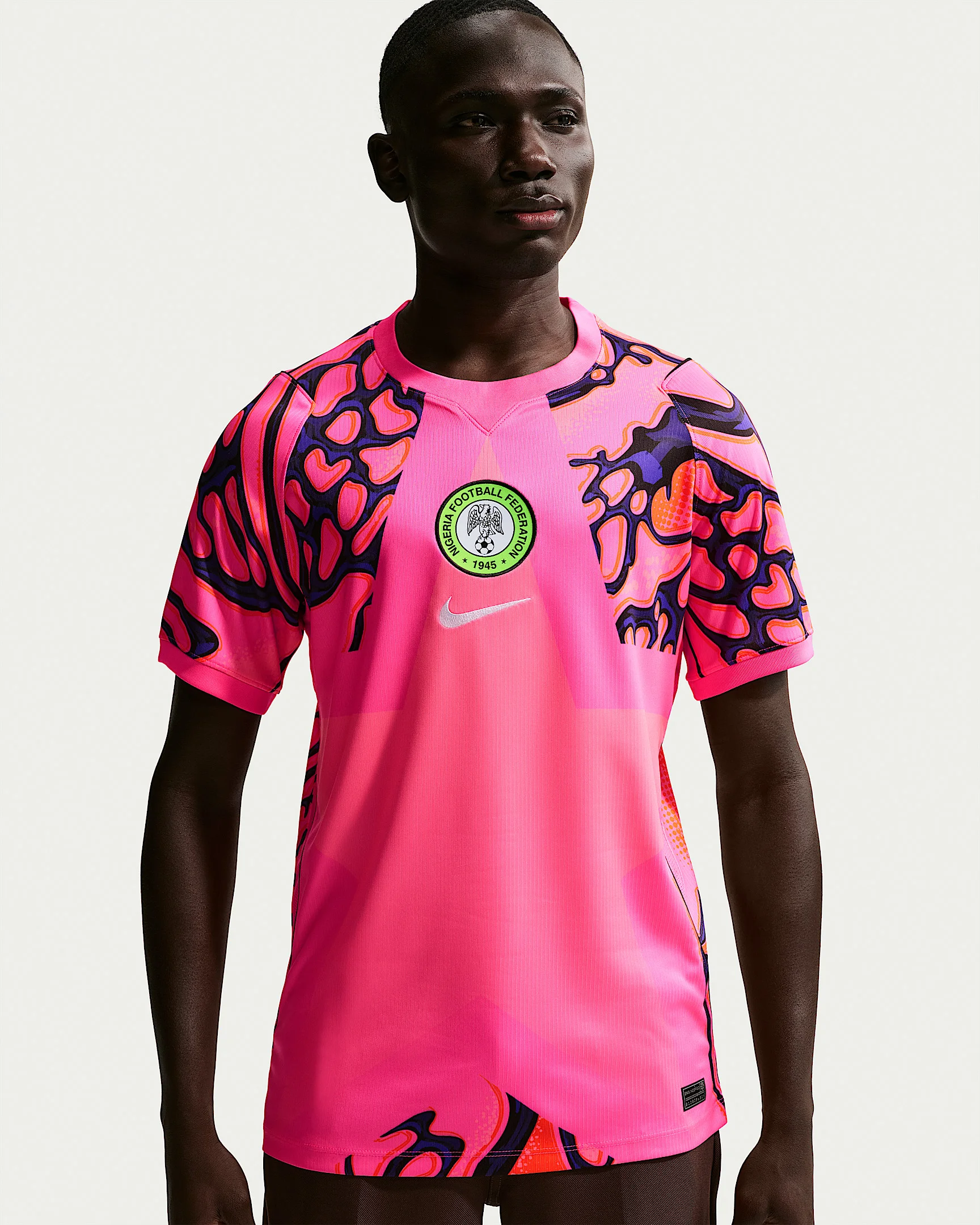 Nigeria 2026 Stadium Goalkeeper Men's Nike Dri-FIT Soccer Replica Short-Sleeve Jersey - 1