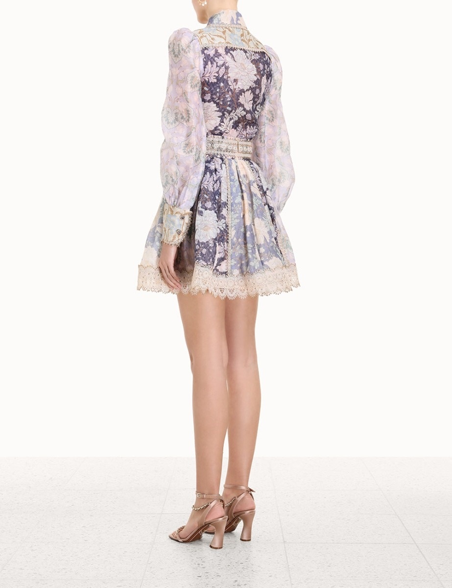 CELESTIAL LACE PANELLED SKIRT - 4