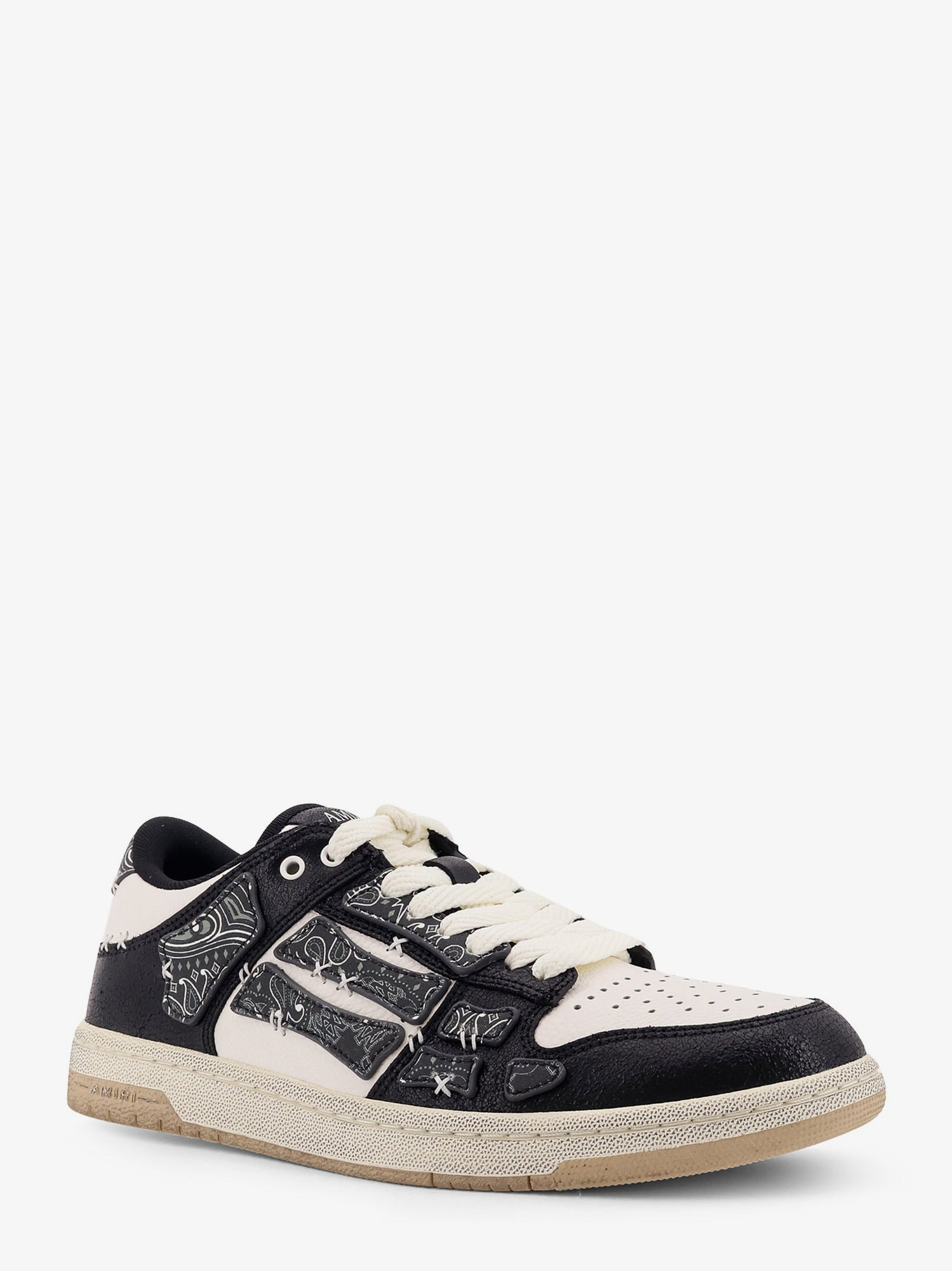 Amiri Men Bandana Skel Top Low Leather Low-Top Sneakers - 3