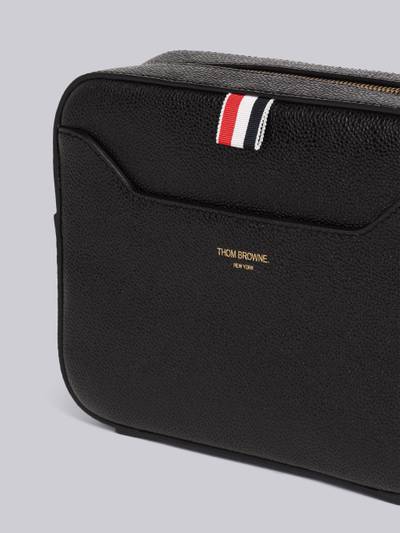Thom Browne Pebble Grain Leather Stripe Strap Small Camera Bag outlook