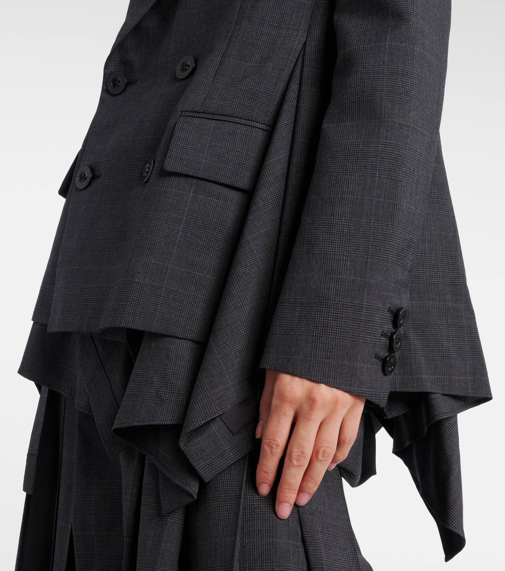Prince of Wales checked wool blazer - 5