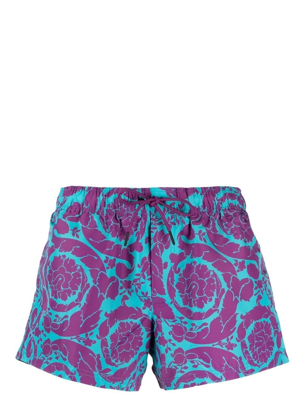 Barocco-print swimming shorts - 1